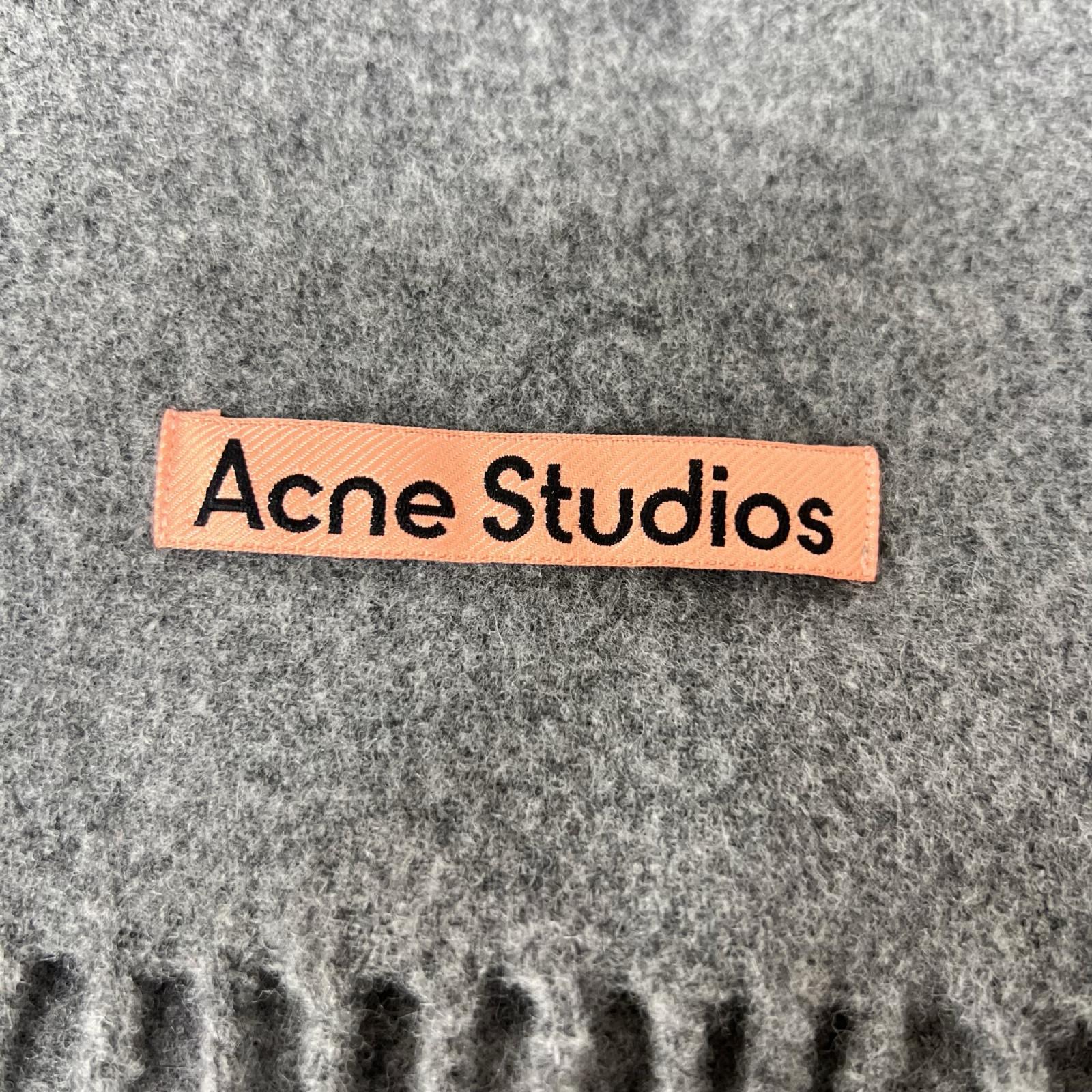 その他アクセサリー Acne Studios フリンジウールスカーフ CA0102 グレー グレー