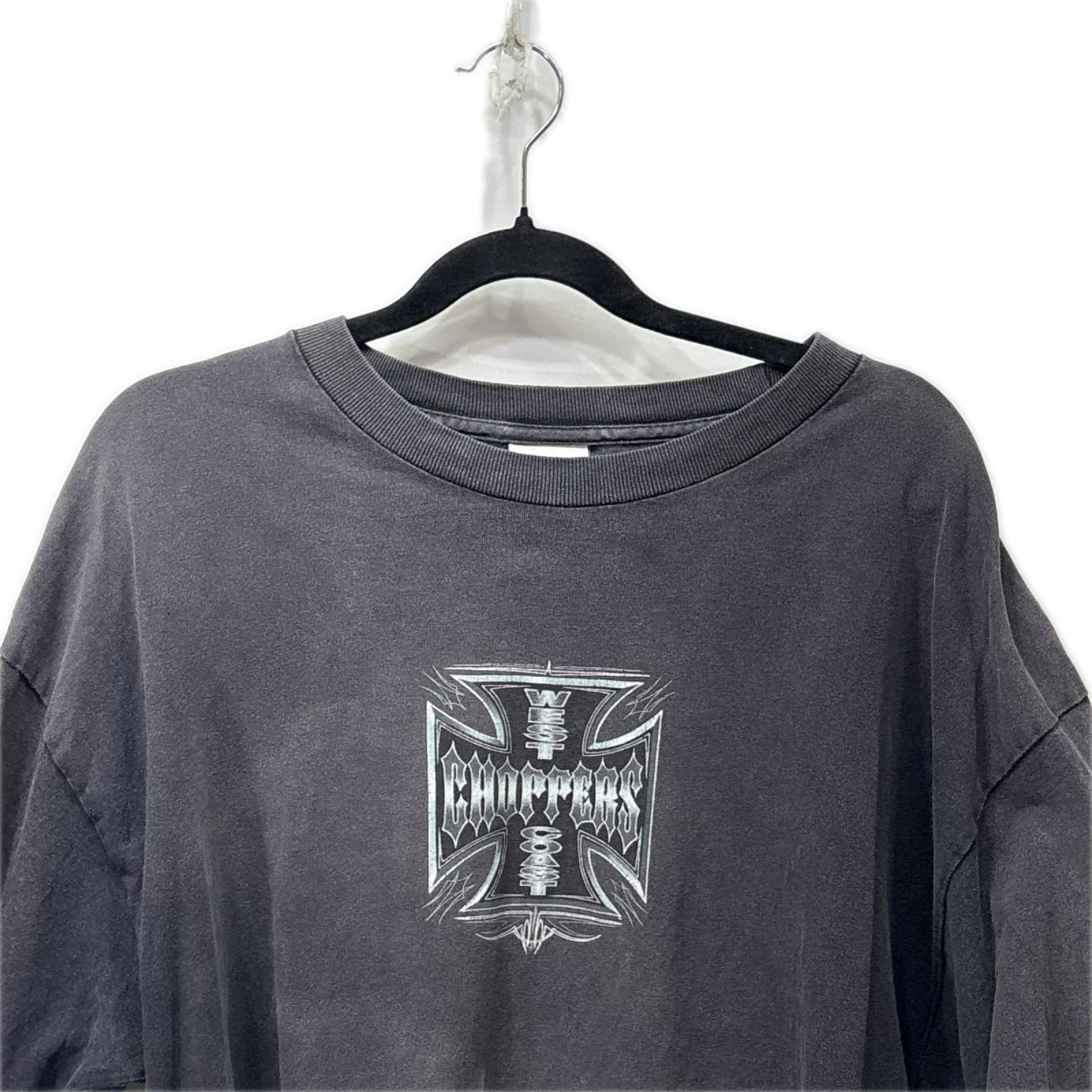 半袖Tシャツ 00s/WEST COAST CHOPPERS/IRONCROSS TEE LL グレー
