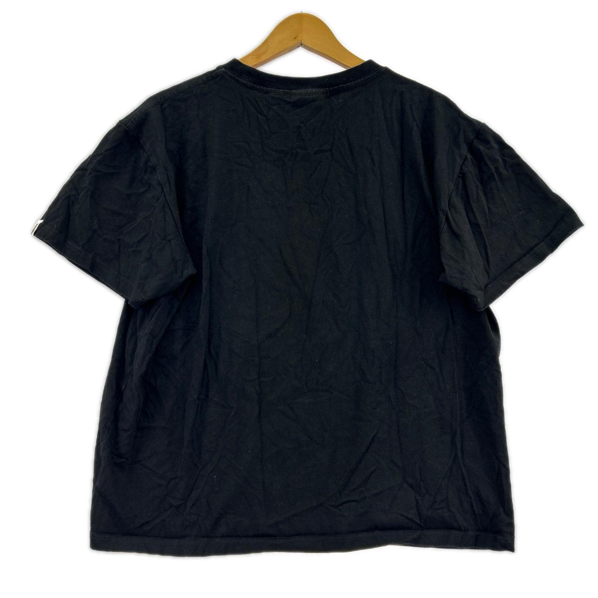 半袖Tシャツ 短丈 ペイント柄 BLK L L ブラック