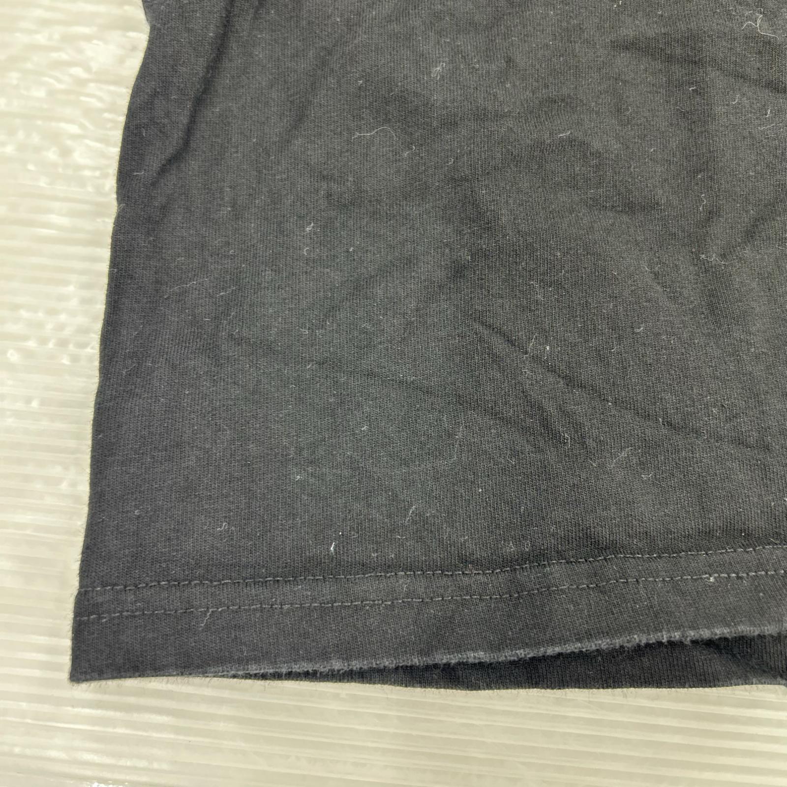 半袖Tシャツ 短丈 ペイント柄 BLK L L ブラック