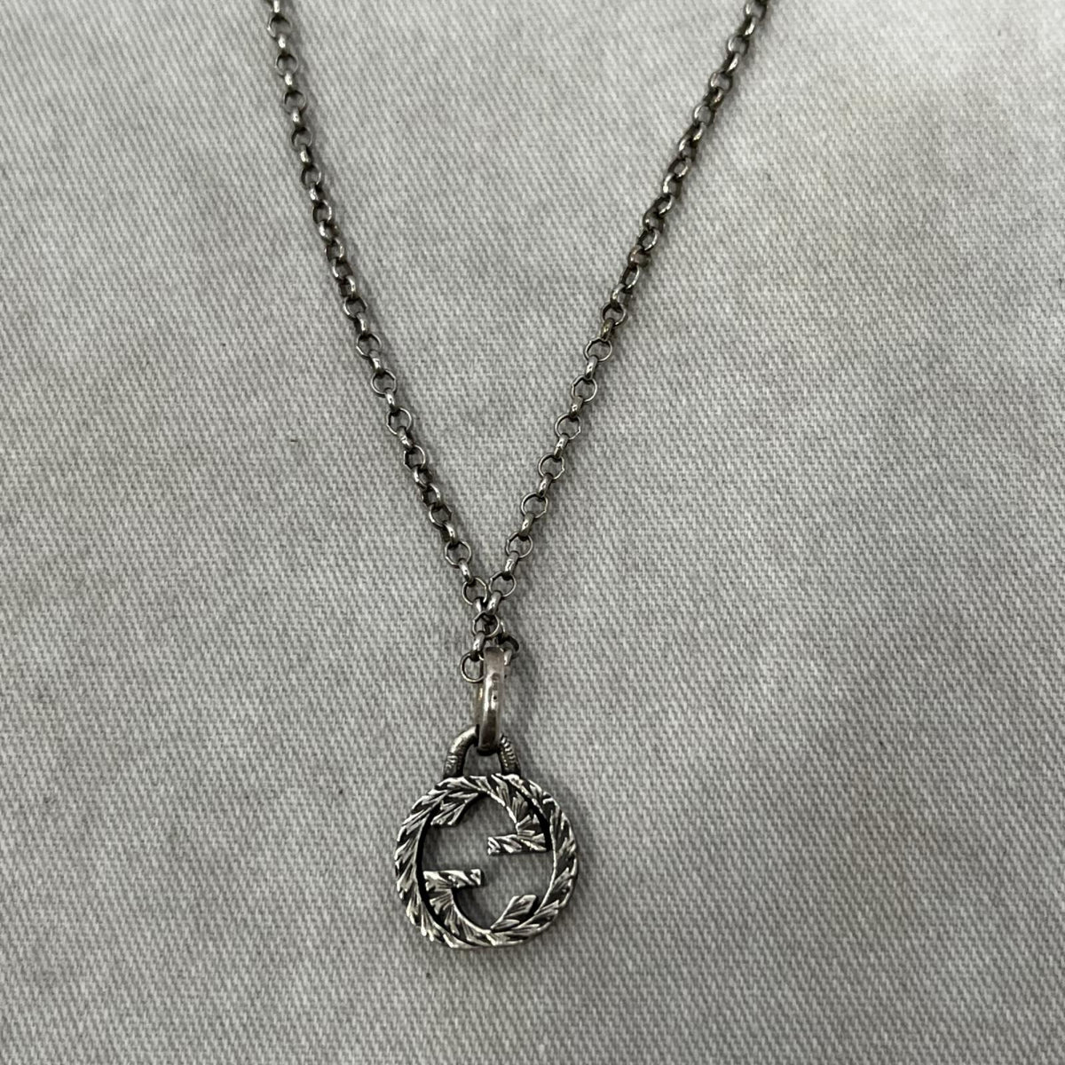 GUCCI インターロッキングG ネックレス アラベスク シルバー925