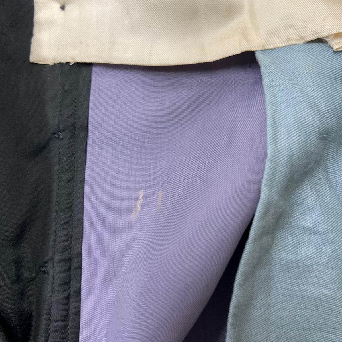 パンツ 60s~ マルチストライプ 2タック スラックス 黒