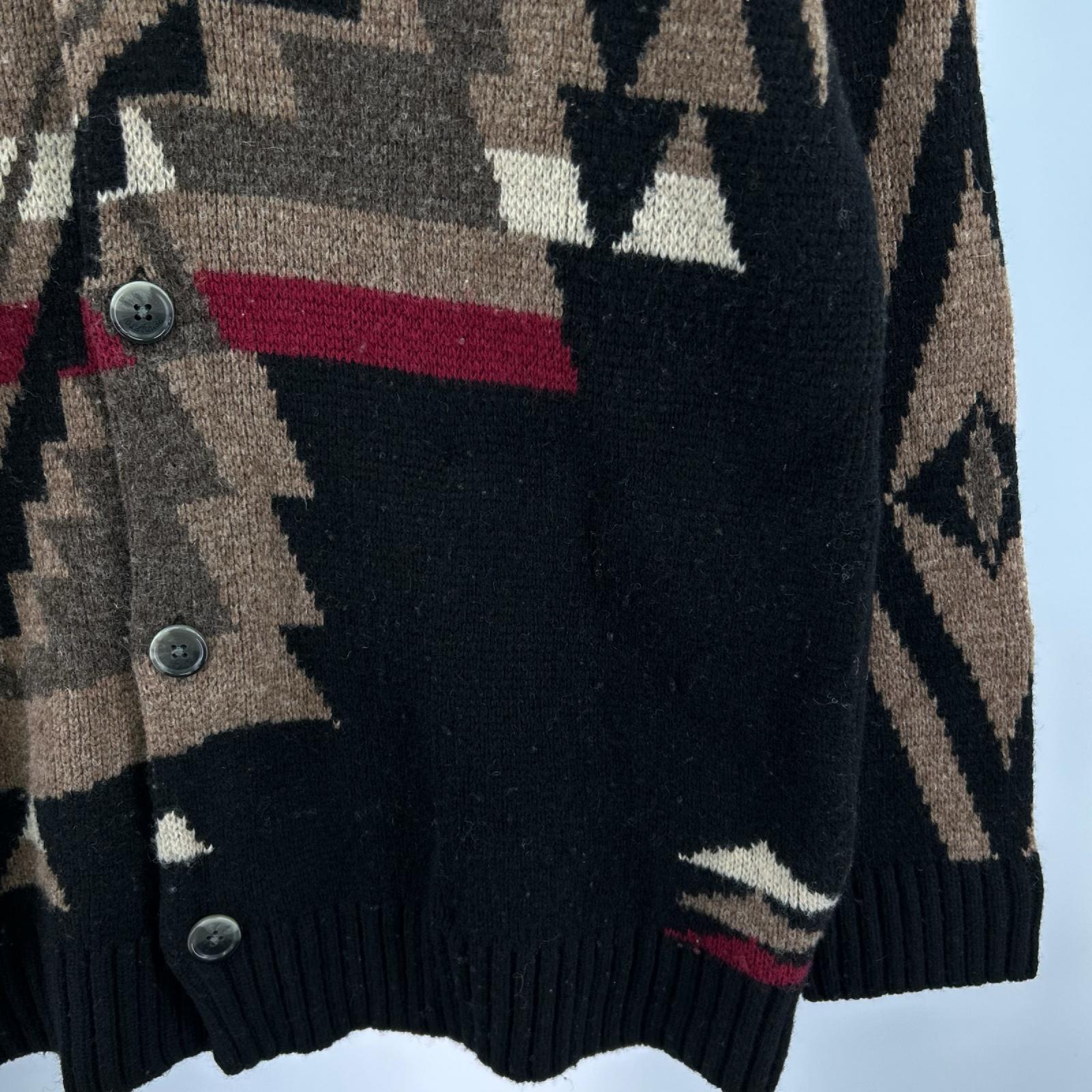 カーディガン 総柄 M M マルチカラー