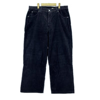 パンツ 90s L2 BAGGY WIDE LEG コーデュロイパンツ W36 36 ブラック