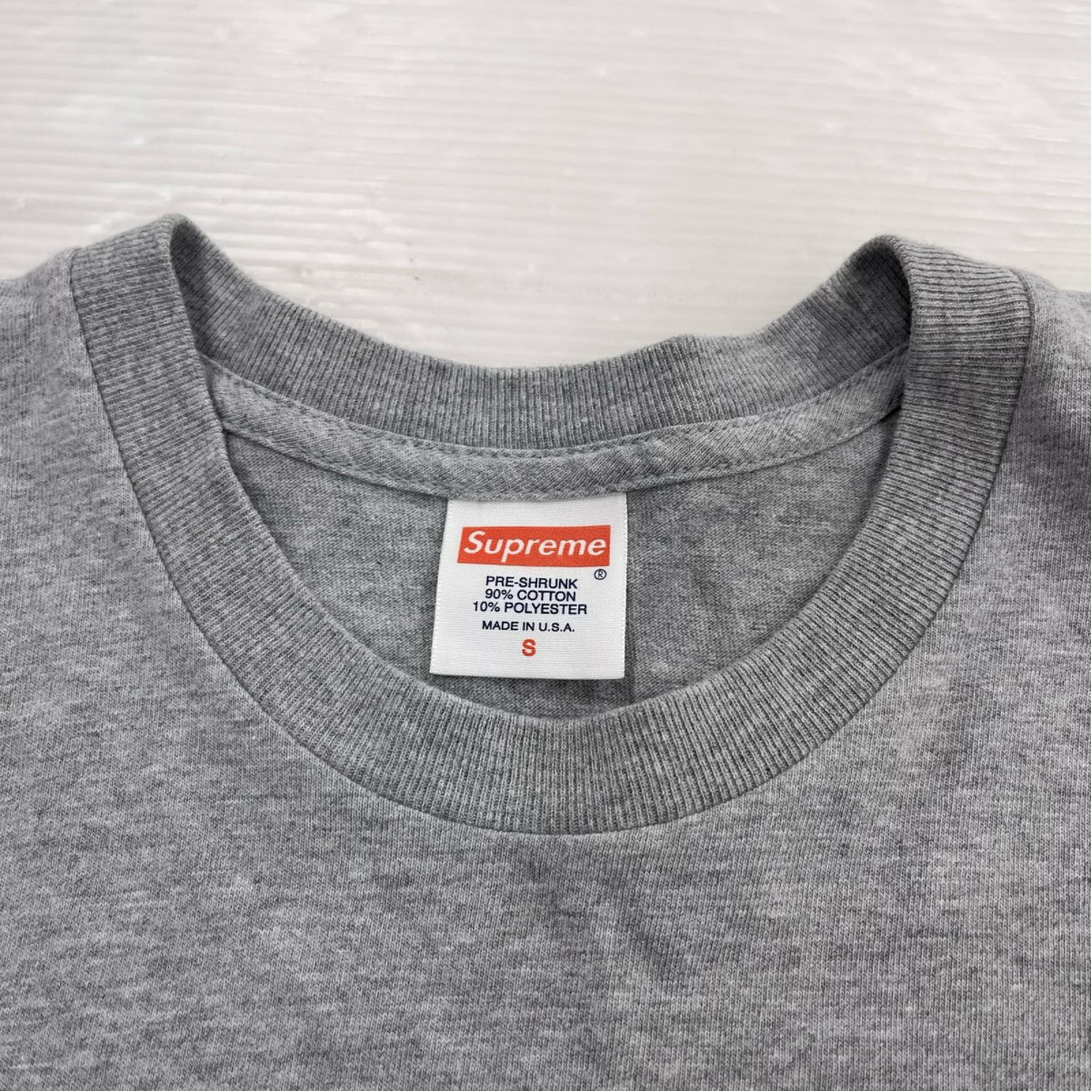 半袖Tシャツ Supreme Banner Logo Tee グレー (S) S グレー