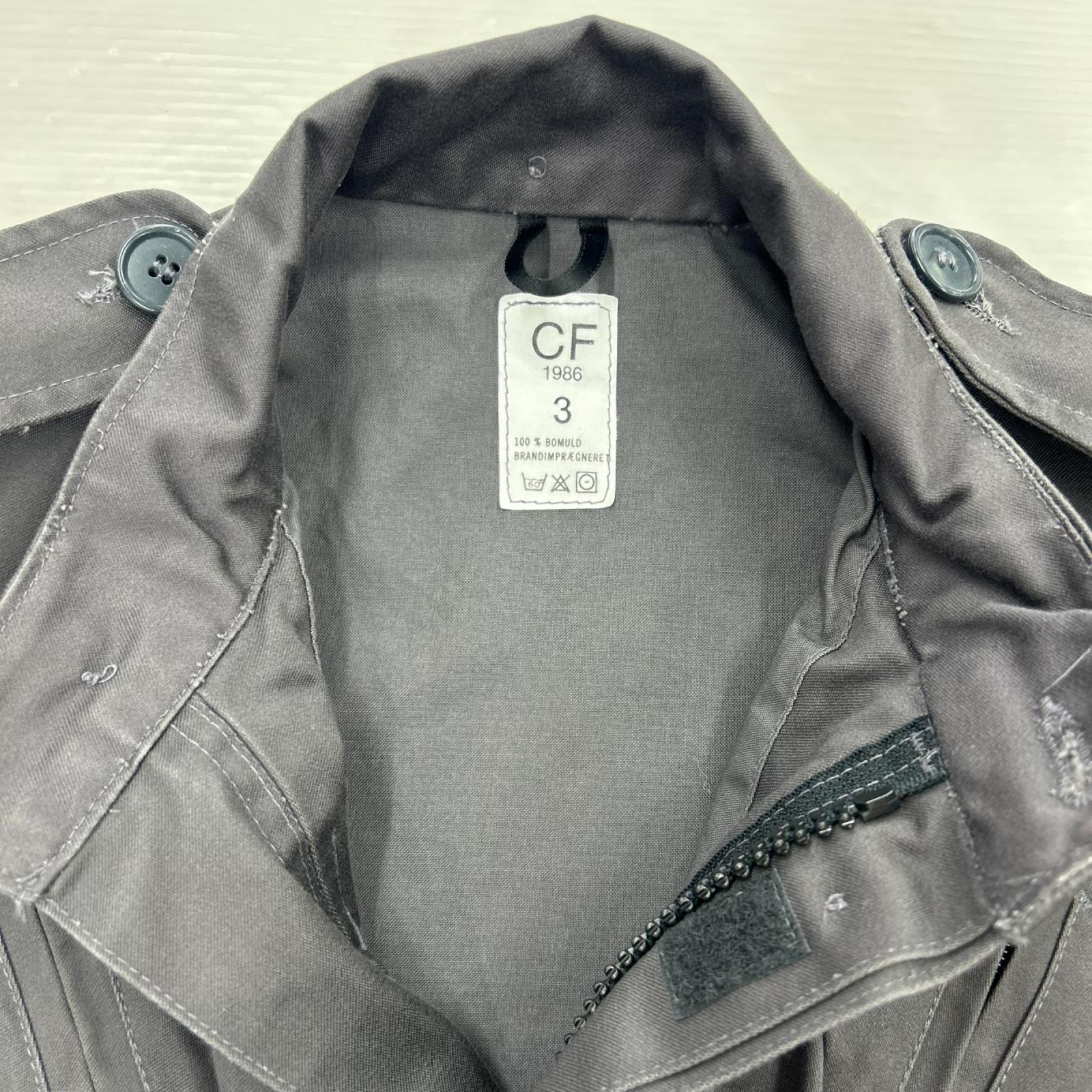 ミリタリージャケット 80s デンマーク軍 CIVILFORSVARET GRY (3) 3 ブラック