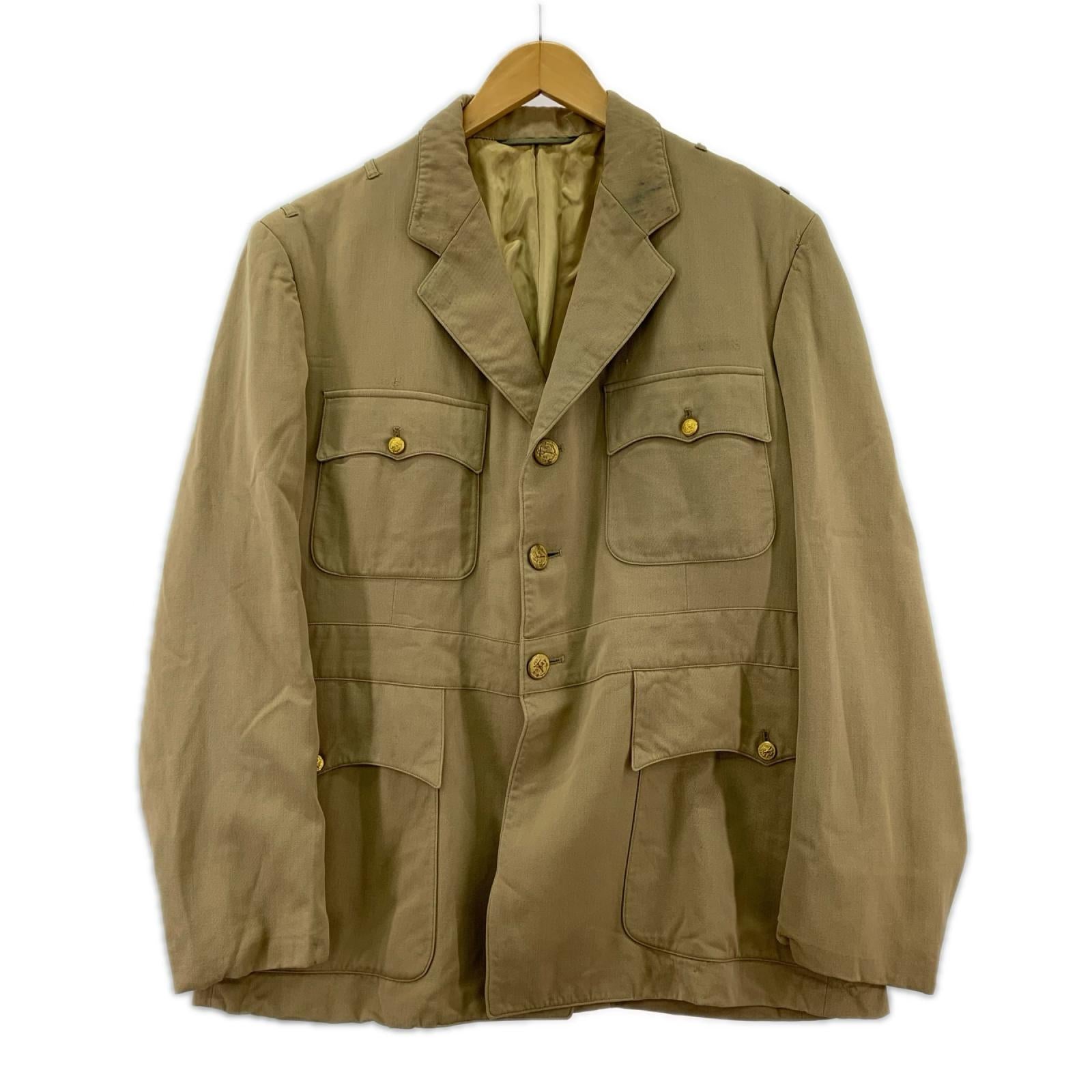テーラードジャケット U.S.NAVY NAVAL UNIFORM SHOP ベージュ ベージュ