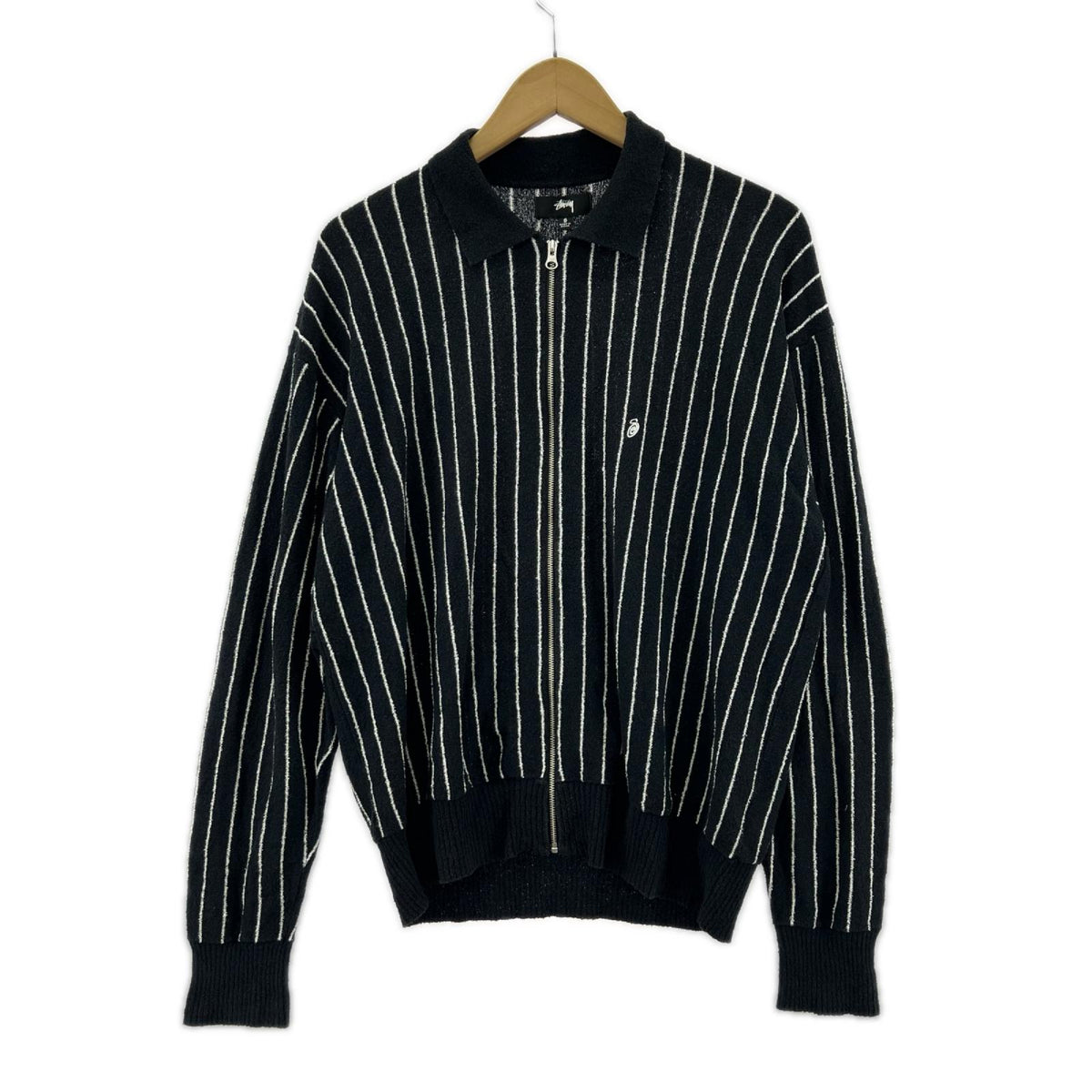 ブルゾン LIGHT WEIGHT LS ZIP POLO/黒/S S ブラック