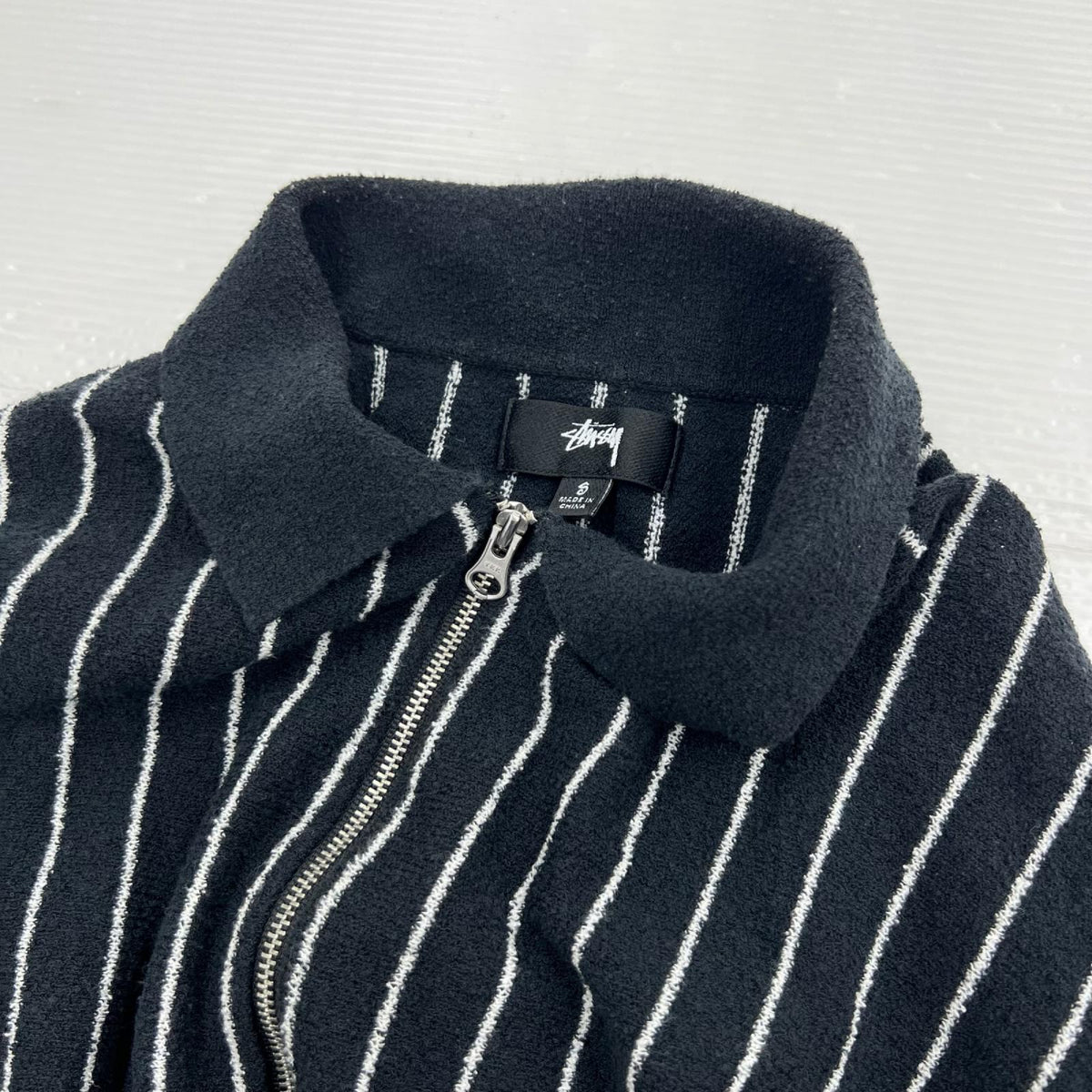 ブルゾン LIGHT WEIGHT LS ZIP POLO/黒/S S ブラック