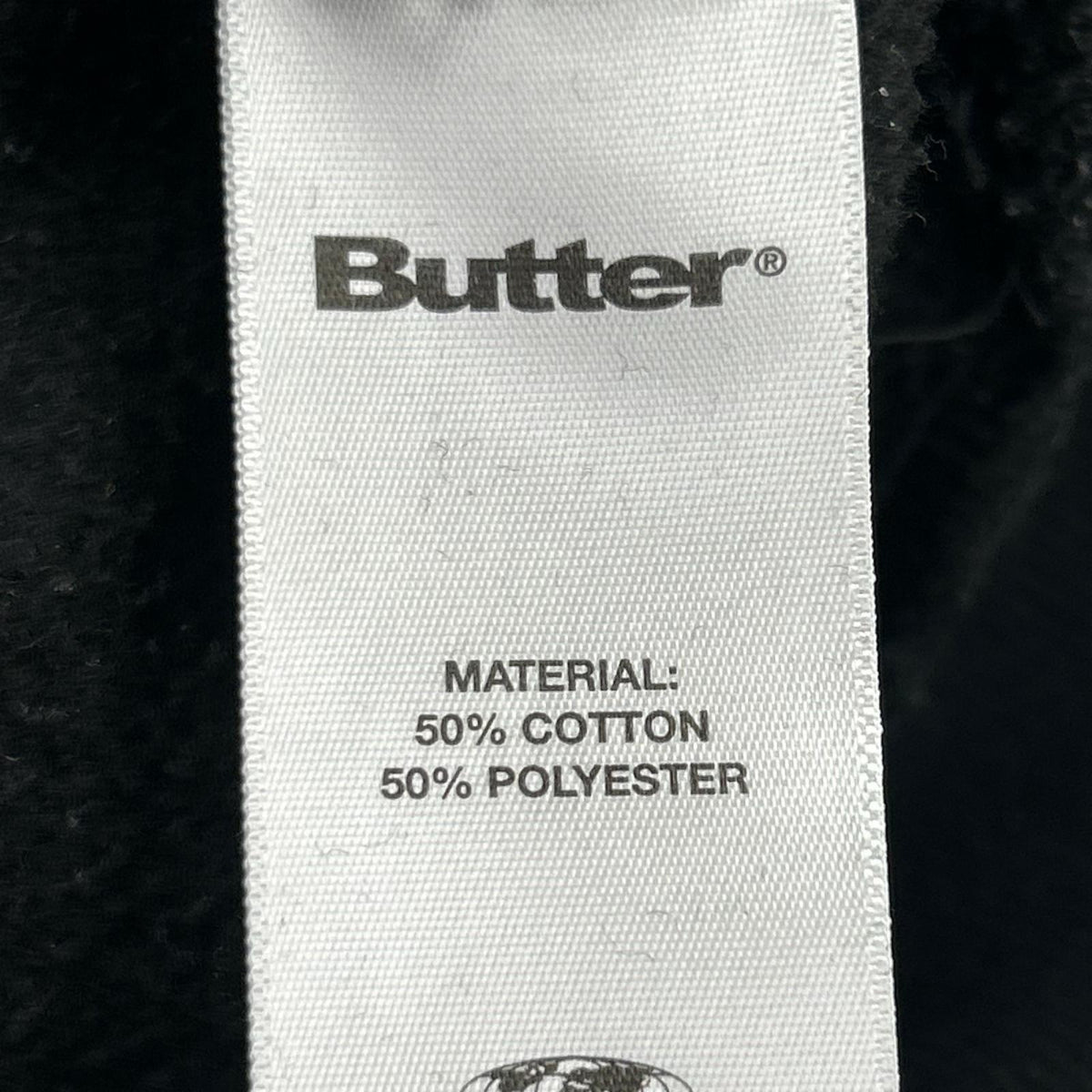 スウェット BUTTER センターロゴ 黒 (XL) ブラック