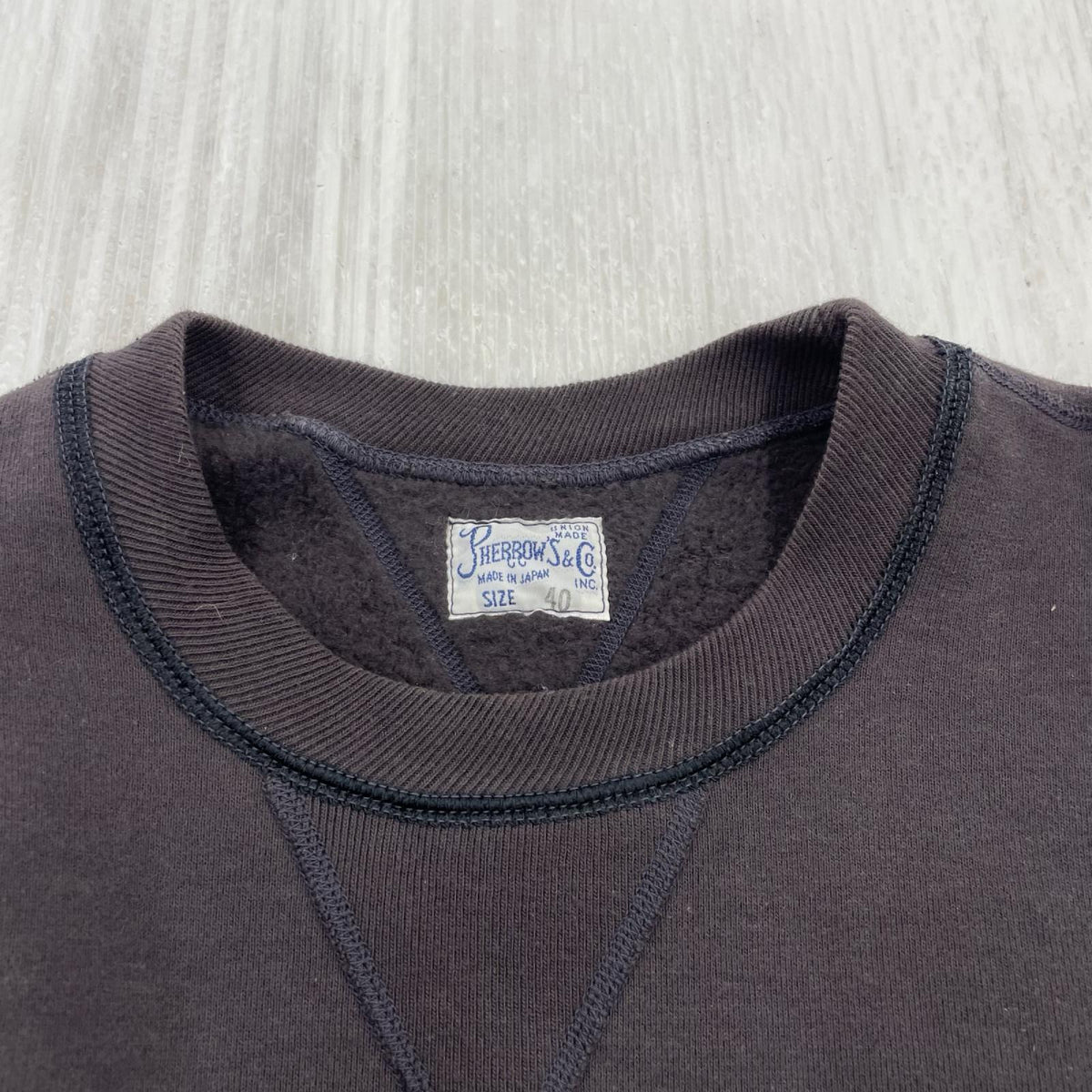 スウェット セットインスリーブスウェット/チャコール 40