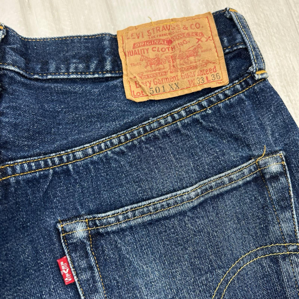 デニムパンツ 90s USA製 501 バレンシア 実寸W31