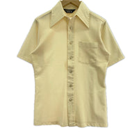 半袖シャツ 70s ポリ混SSシャツ S YEL S イエロー