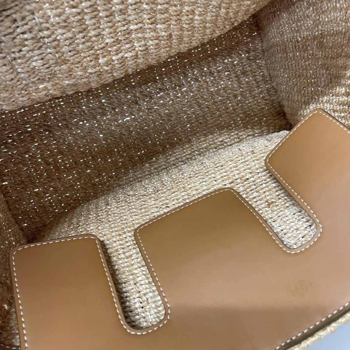 トートバッグ カゴ ベージュ