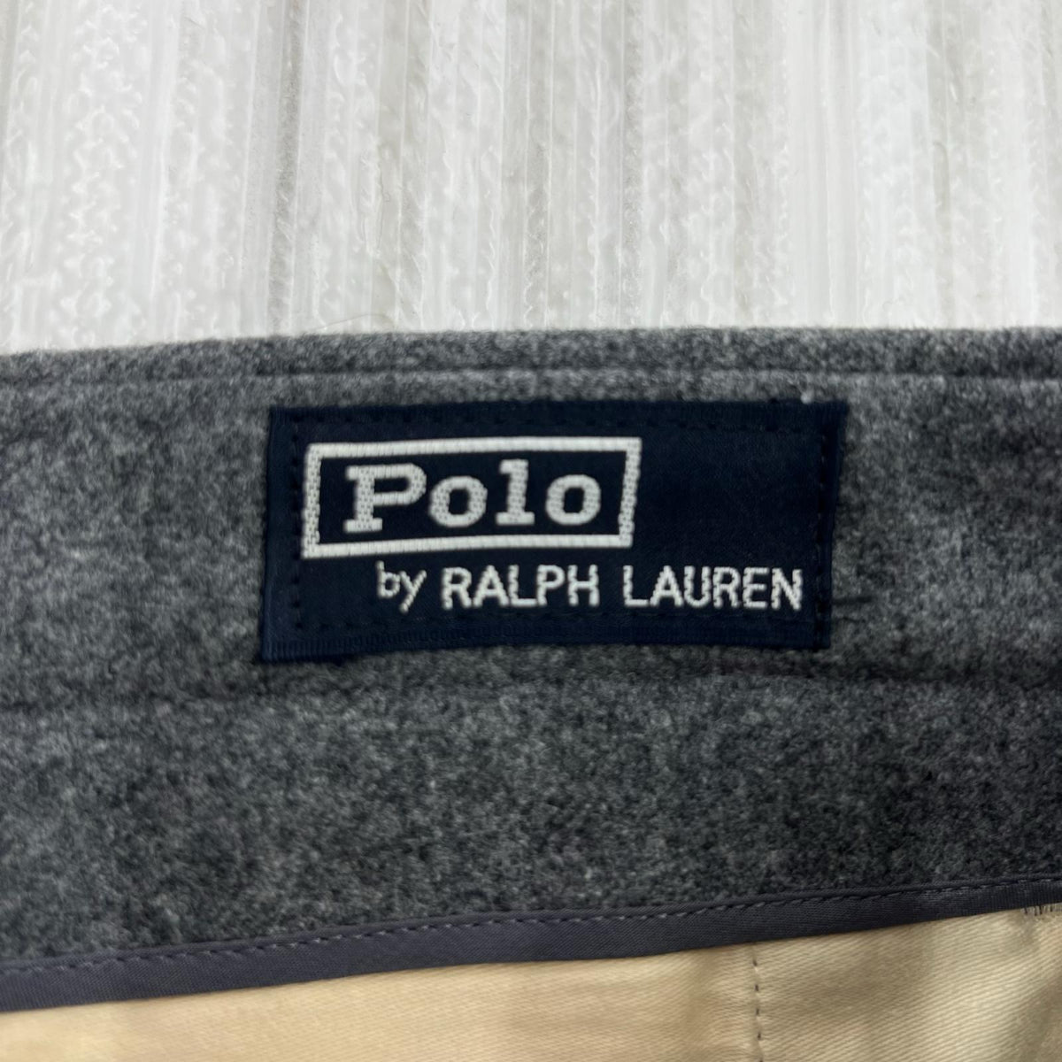 パンツ POLO RALPH LAUREN メルトンウールスラックス グレー グレー