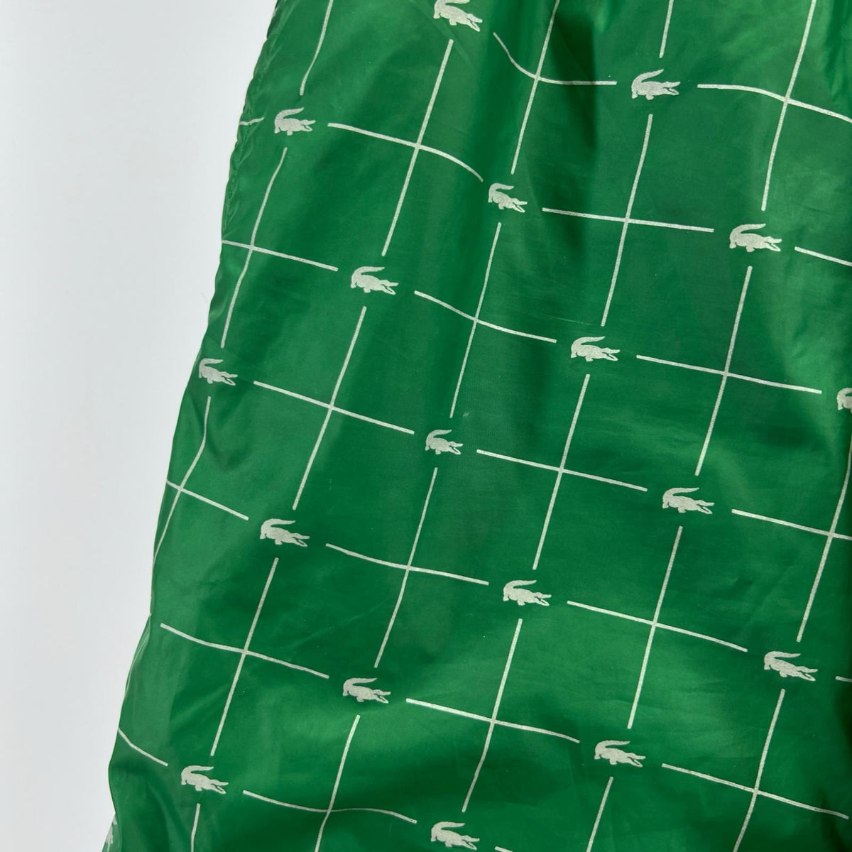 パンツ ×LACOSTE ReflectiveGrid Nylon Track Pant S グリーン