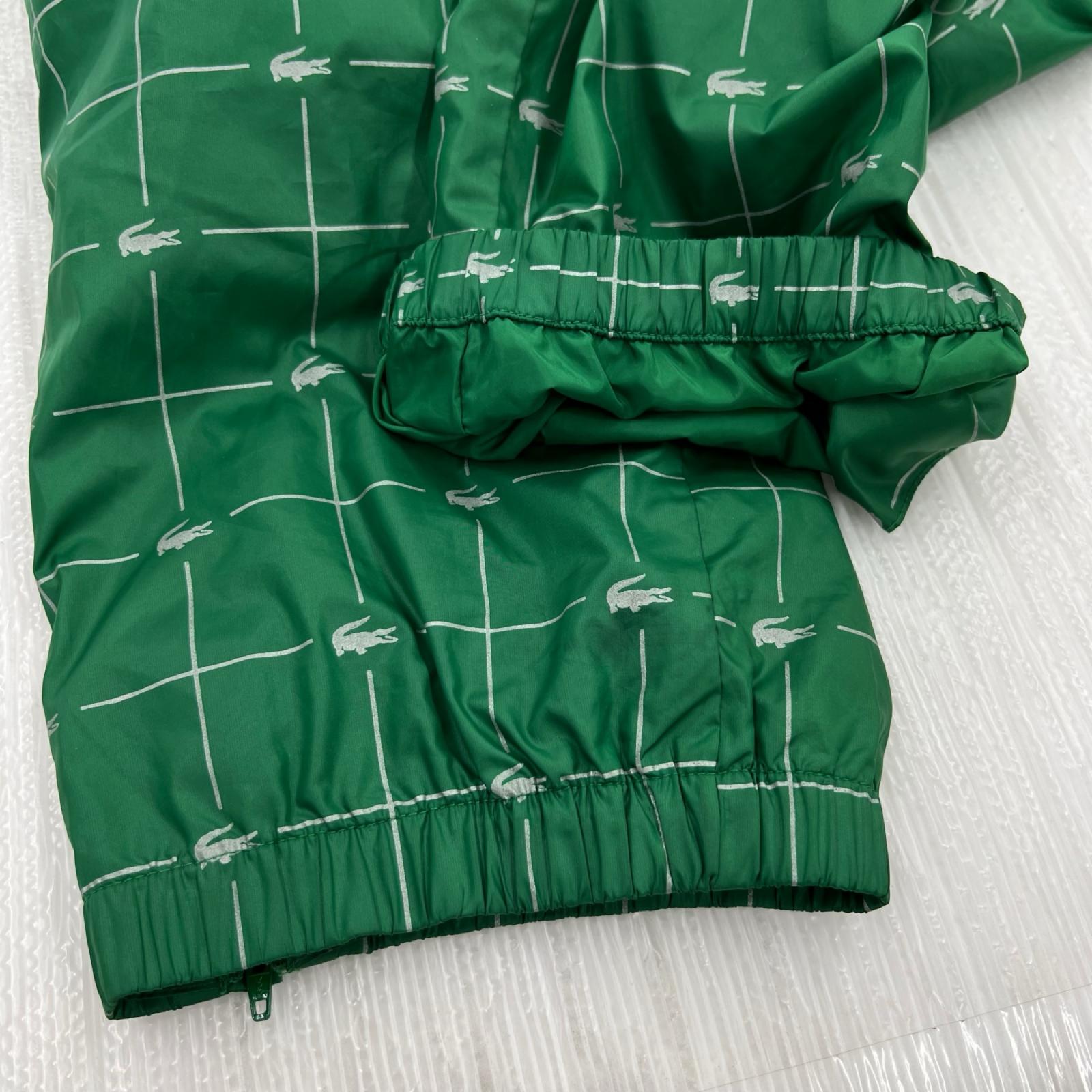 パンツ ×LACOSTE ReflectiveGrid Nylon Track Pant S グリーン
