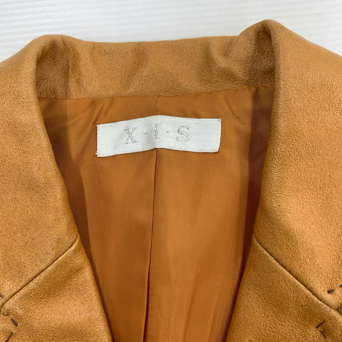 レザージャケット XIS オレンジ M ブラウン