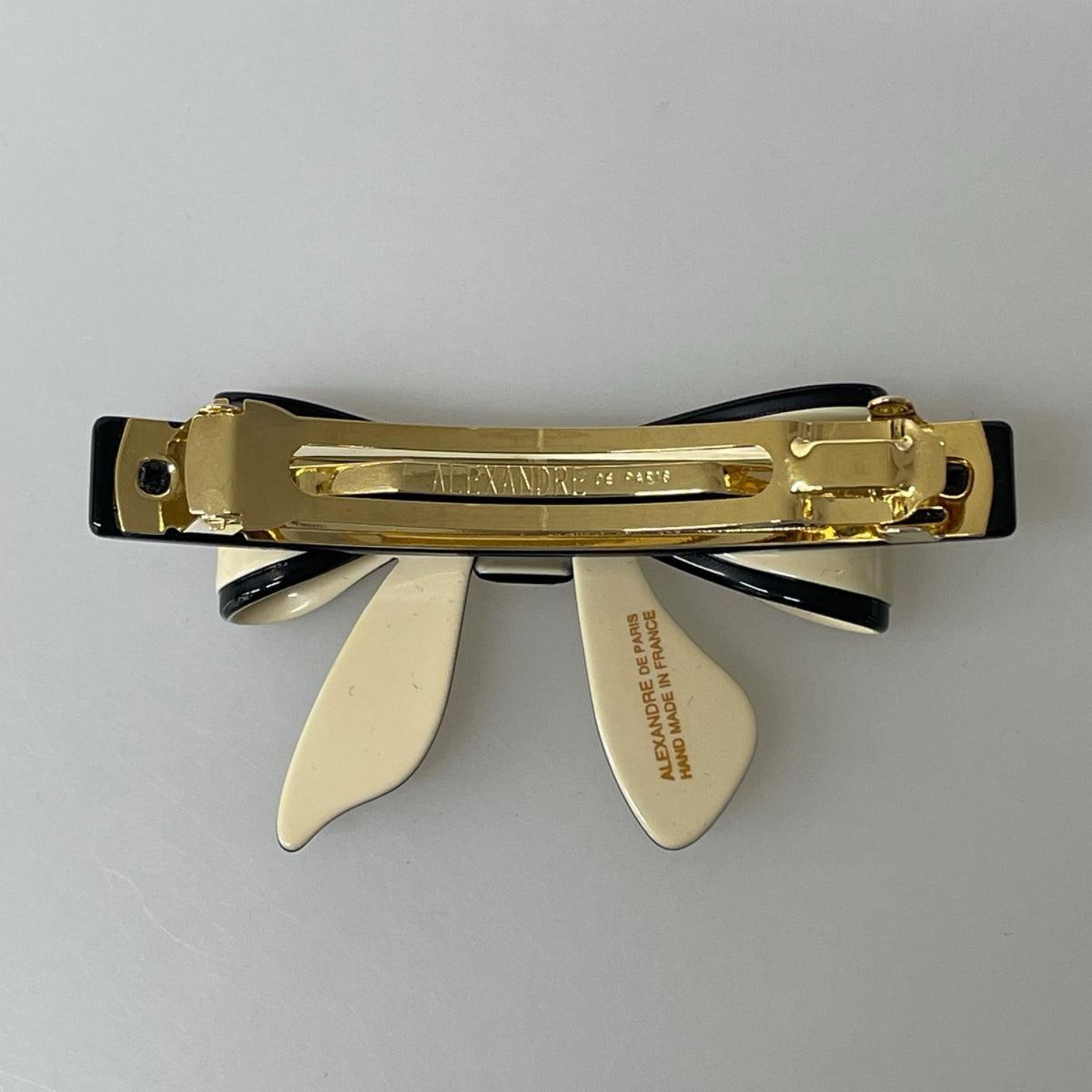 その他アクセサリー ALEXANDRE DE PARIS バレッタ リボン ベージュ