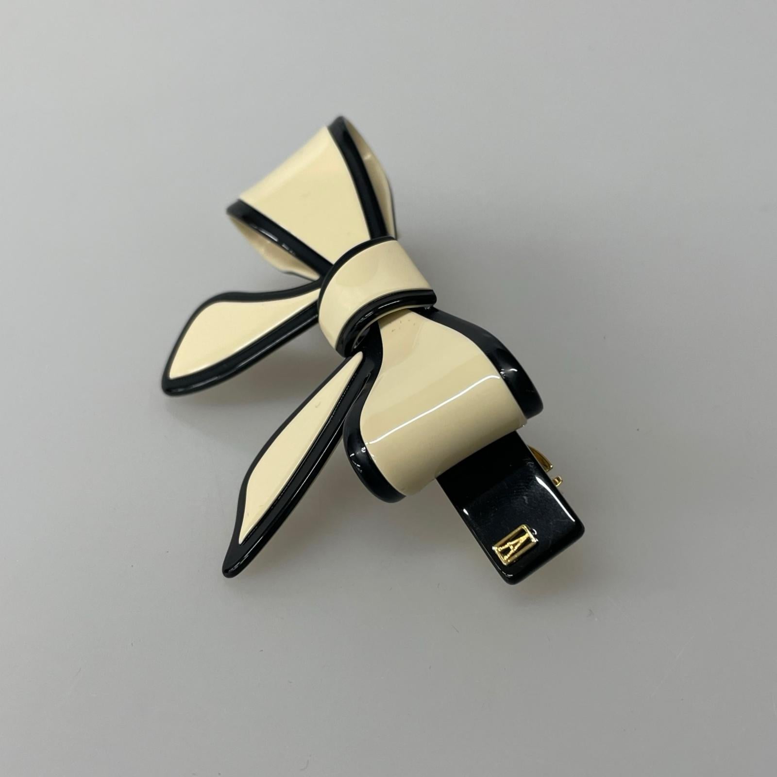 その他アクセサリー ALEXANDRE DE PARIS バレッタ リボン ベージュ