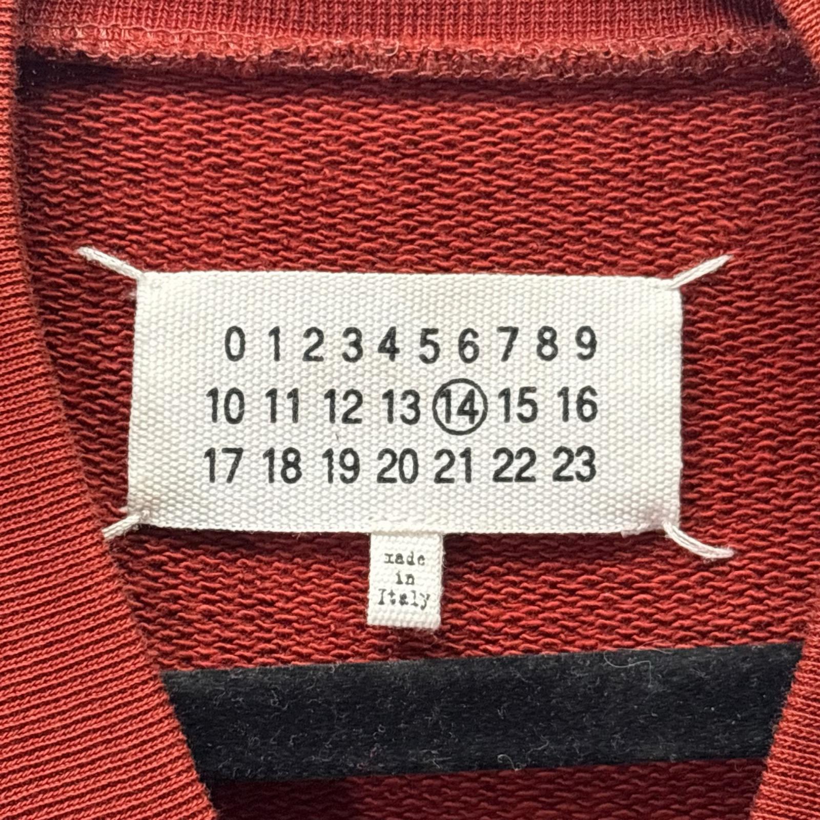 カーディガン 16AW/ガリアーノ期/エルボーパッチスウェットブルゾン 44 オレンジ