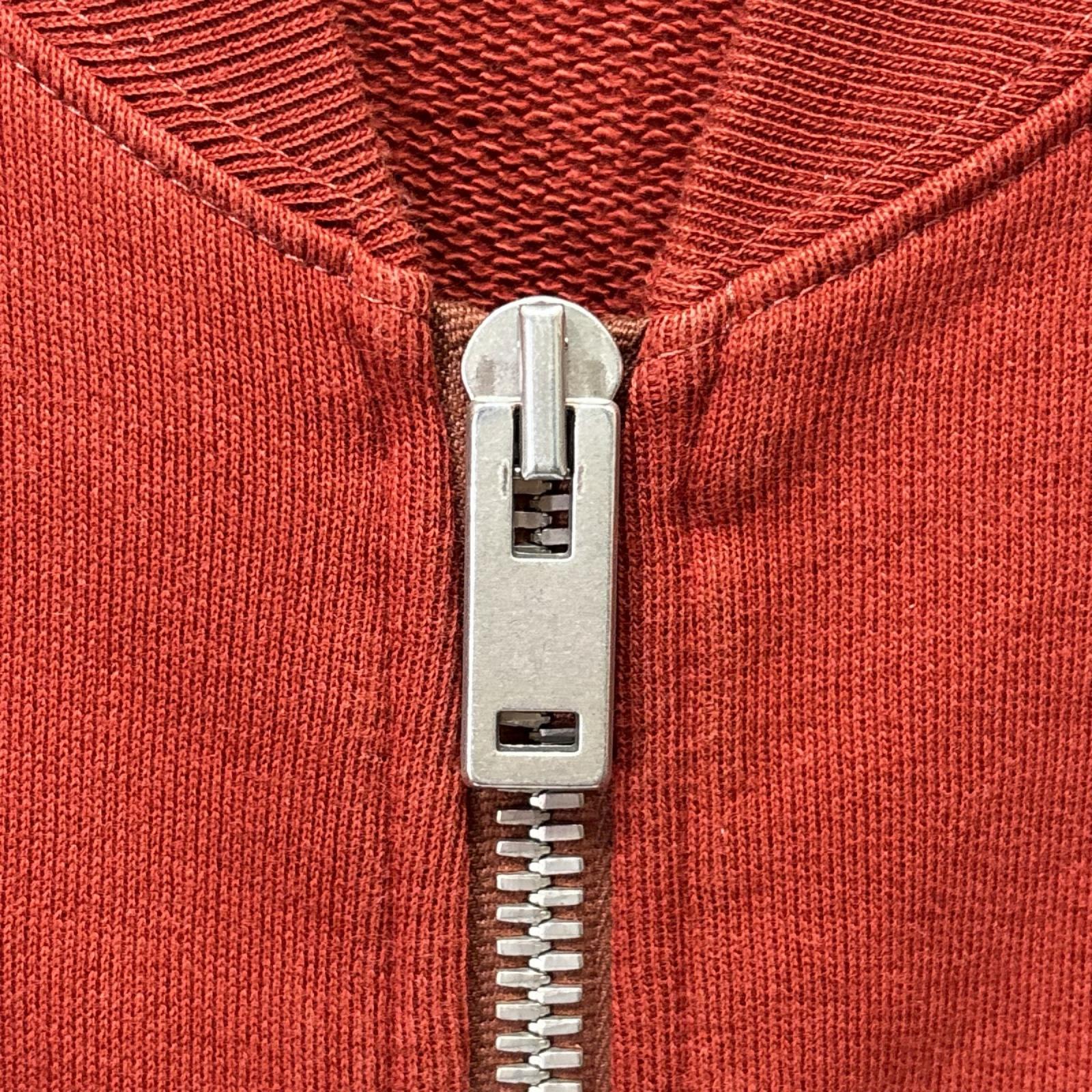 カーディガン 16AW/ガリアーノ期/エルボーパッチスウェットブルゾン 44 オレンジ