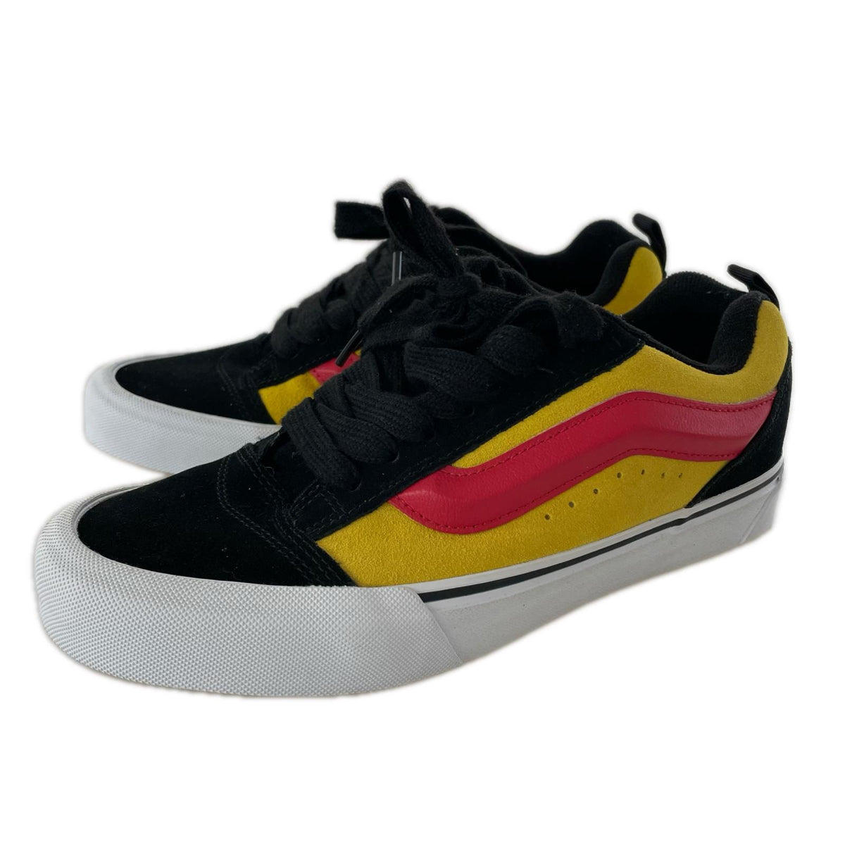 スニーカー VANS Knu Skool ABC-MART 45周年記念モデル 黒×黄×赤 (26.5) 26.5cm (US8 1/2 UK8 EU43)