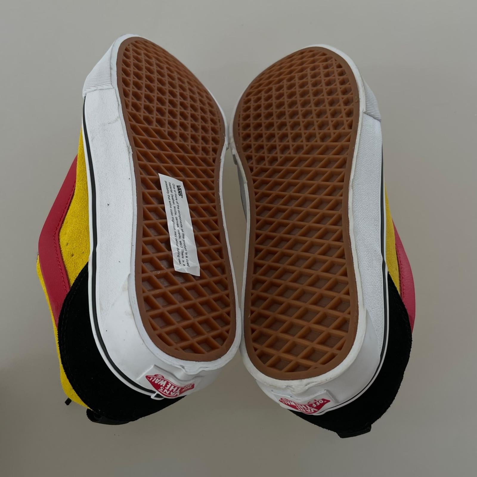 スニーカー VANS Knu Skool ABC-MART 45周年記念モデル 黒×黄×赤 (26.5) 26.5cm (US8 1/2 UK8 EU43)