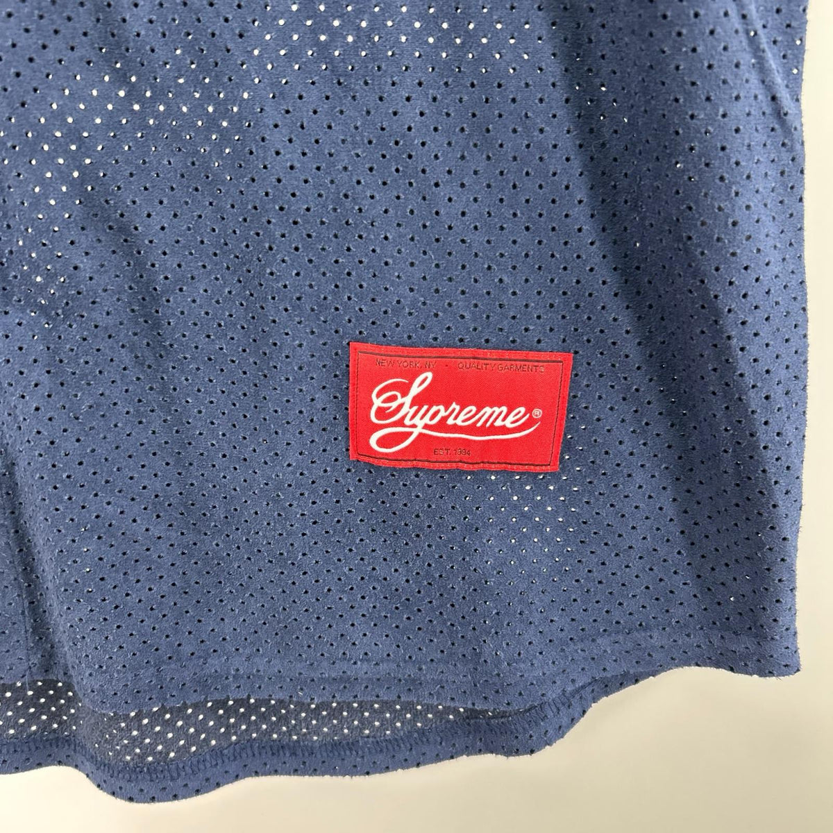半袖シャツ 24SS Ultrasuede Mesh Baseball Jersey L L ネイビー