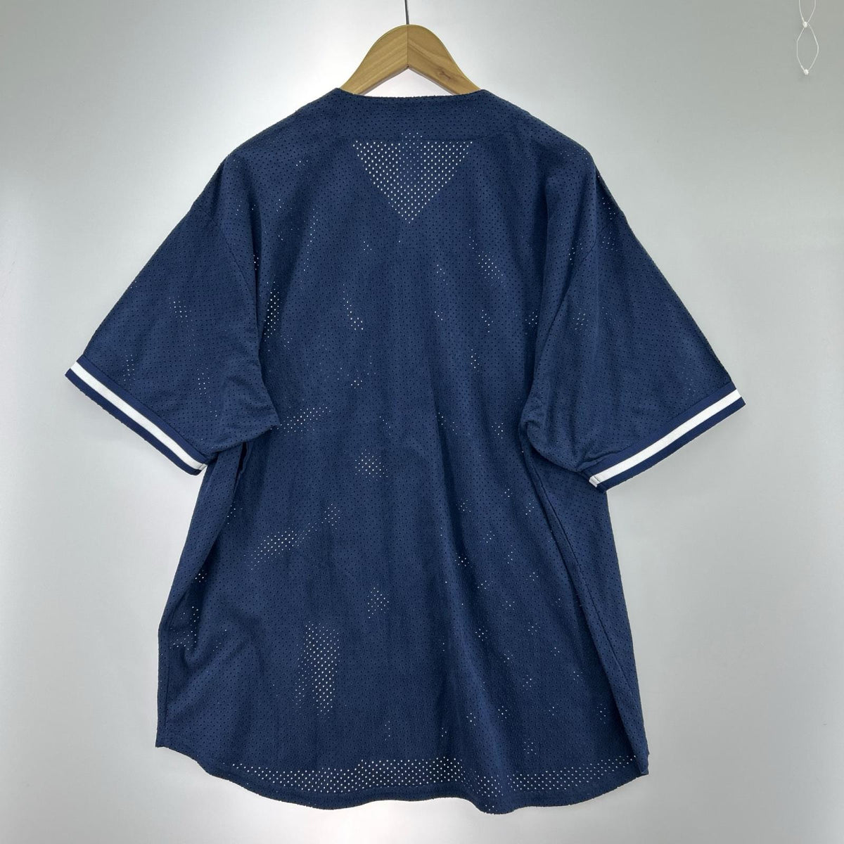半袖シャツ 24SS Ultrasuede Mesh Baseball Jersey L L ネイビー