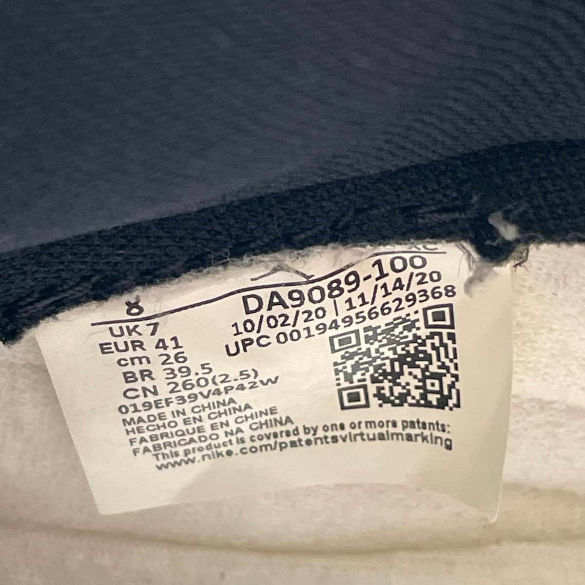 スニーカー AIR JORDAN 1 HIGH KO CHICAGO 26cm (US8 UK7 1/2 EU42)