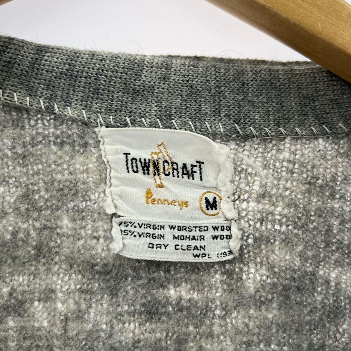 カーディガン TOWNCRAFT モヘアカーディガン M グレー