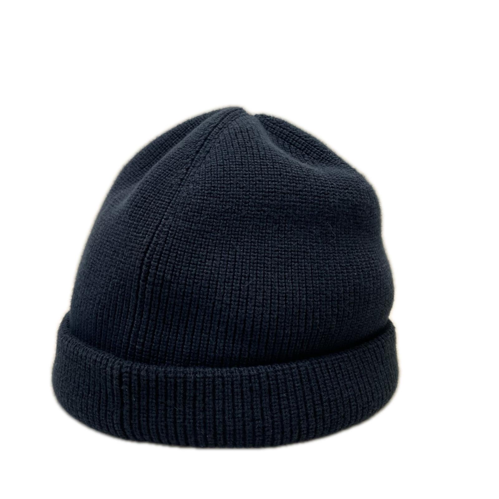 ニットキャップ STONE ISLAND ロゴパッチ ビーニー8015N02D7 ネイビー