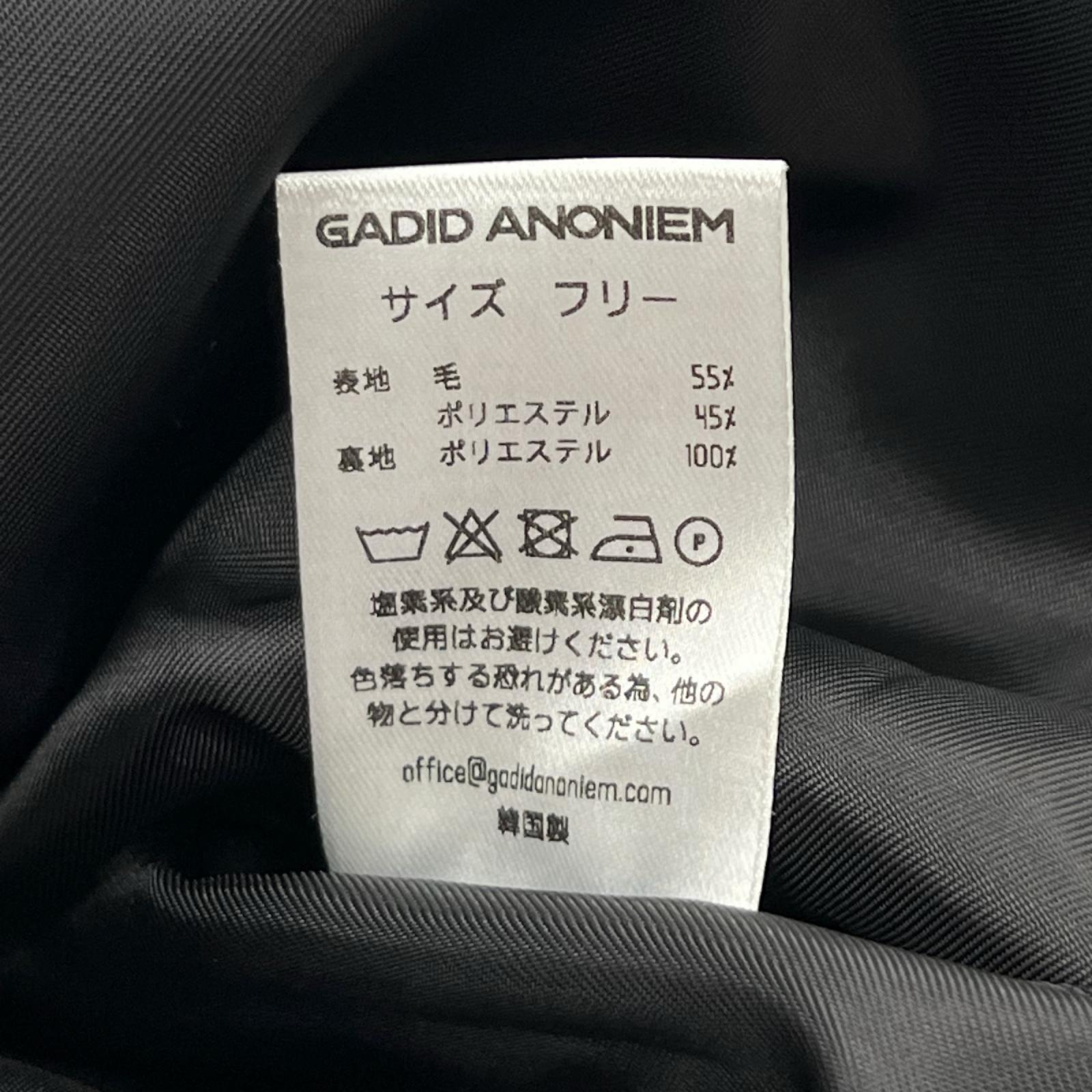 その他アウター GADID ANONIEM ウールコート フリー ブラック