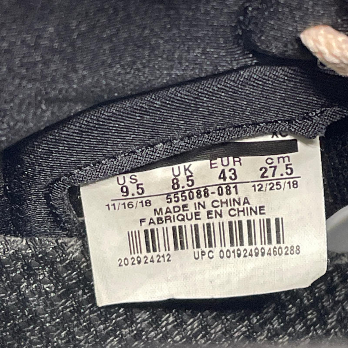 スニーカー Air Jordan 1 OG BLACK TINT 27.5 27.5cm (US9 1/2 UK9 EU45)