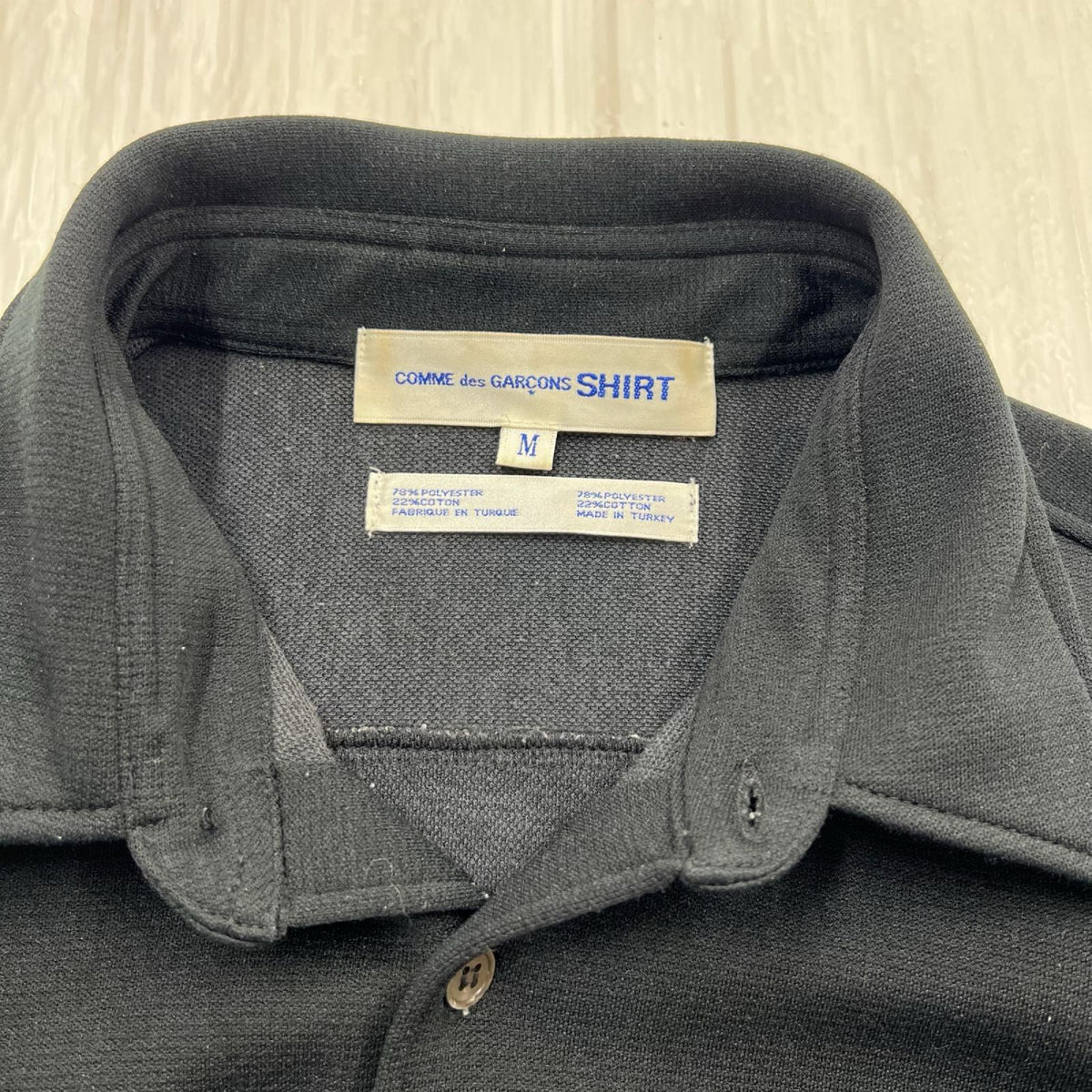 半袖シャツ COMME des GARCONS SHIRT ポリコットン S/Sシャツ M ブラック M ブラック