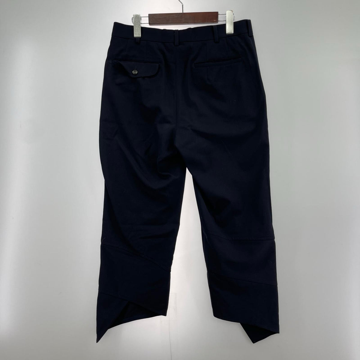 パンツ COMME des GARCONS HOMME PLUS ウールスラックス S ネイビー S