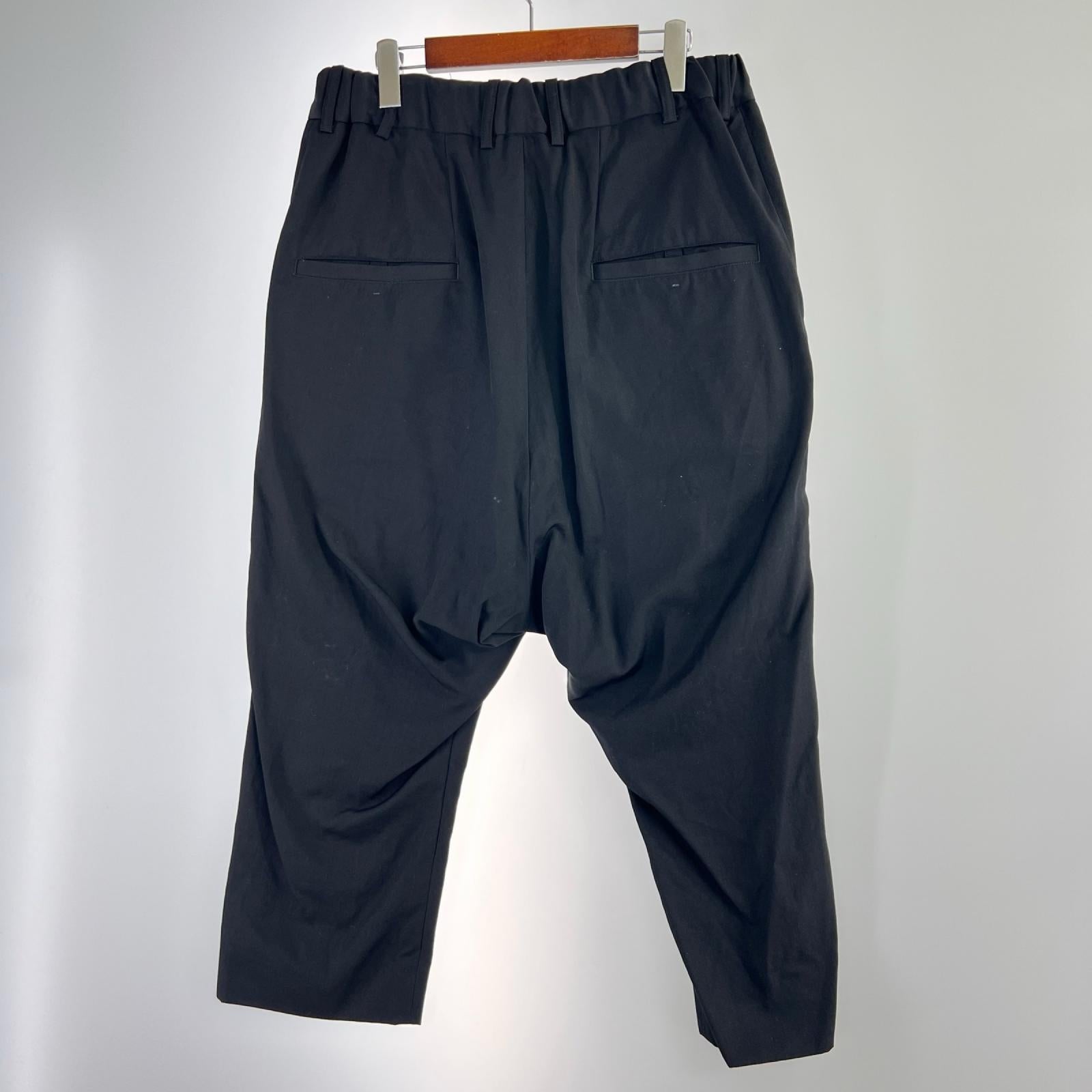 パンツ Yohji Yamamoto POUR HOMME イージーサルエルパンツ 2 ブラック ブラック