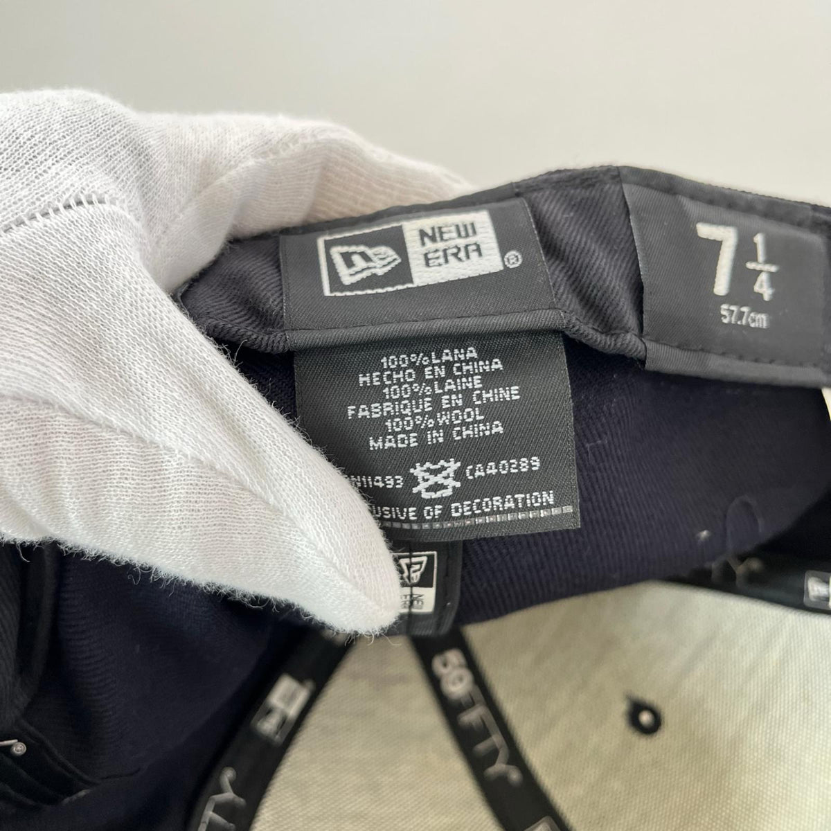 キャップ ×NEW ERA 17SS BOX LOGO PIPING CAP ネイビー