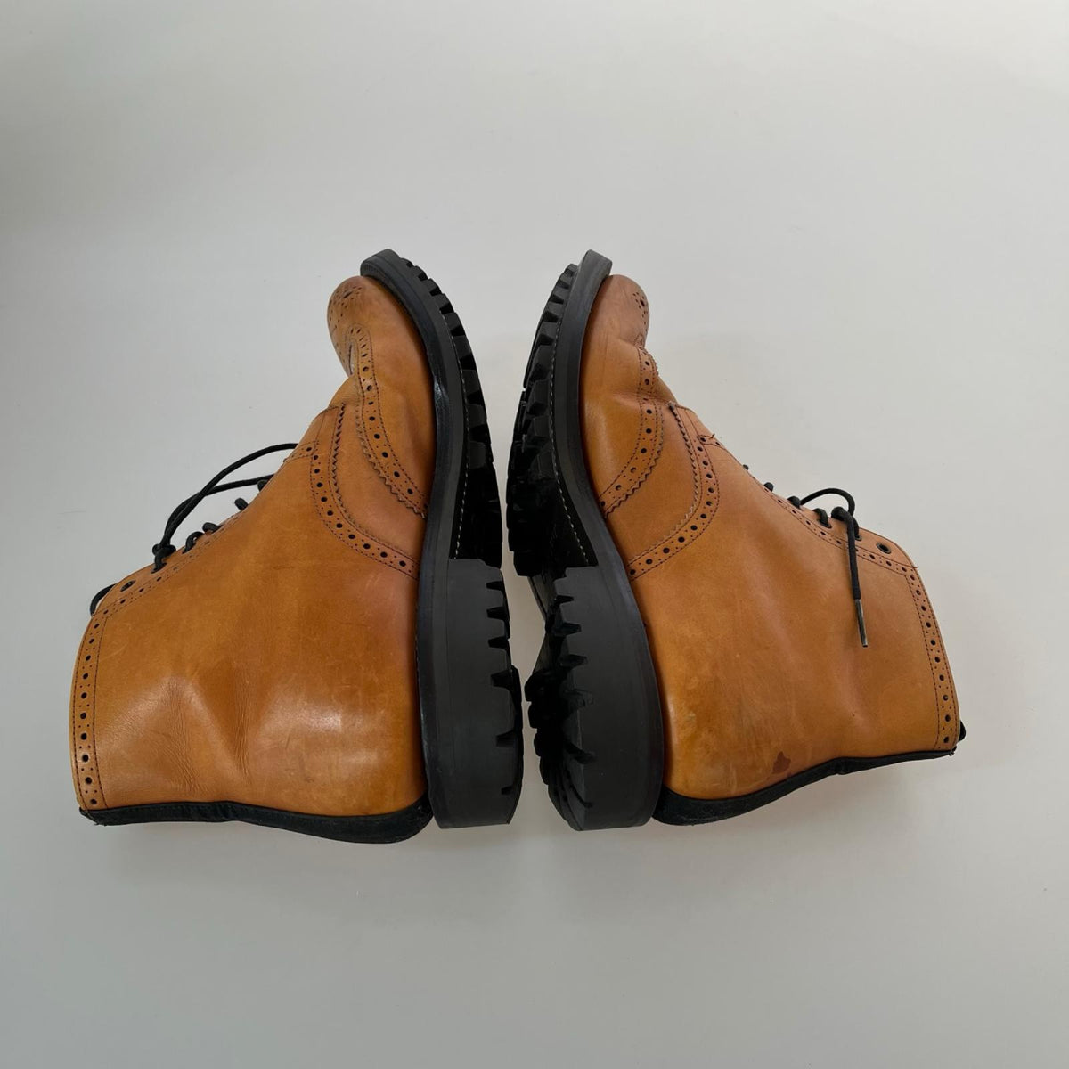 ブーツ GRENSON ウイングチップ ブラウン