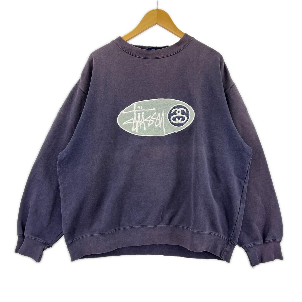 スウェット 90s ロゴ刺繍-L L ネイビー