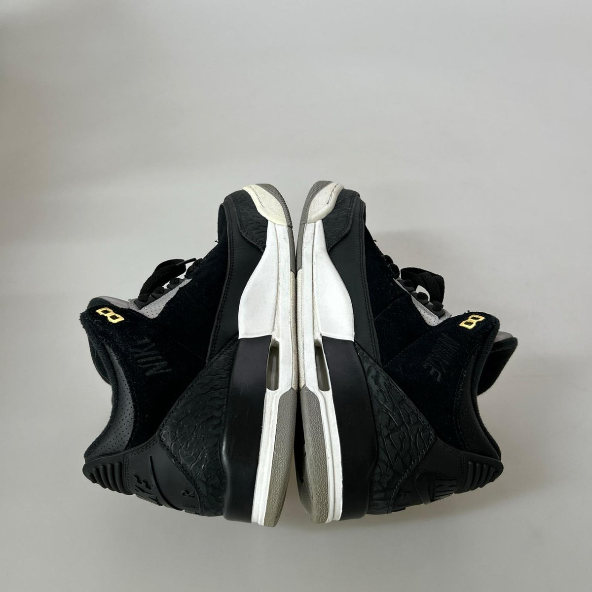 スニーカー AirJordan3 Retro Tinker Black/CementGrey 28cm (US10 UK9 1/2 EU46) ブラック