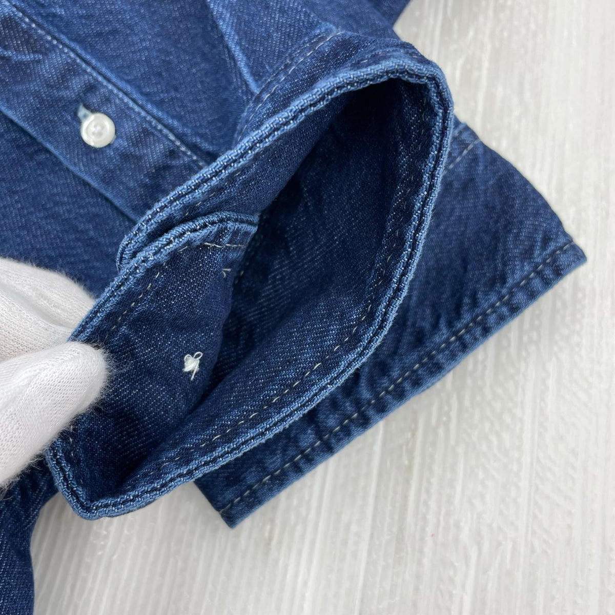 長袖シャツ SMALL BOX DENIM SHIRT (L) L