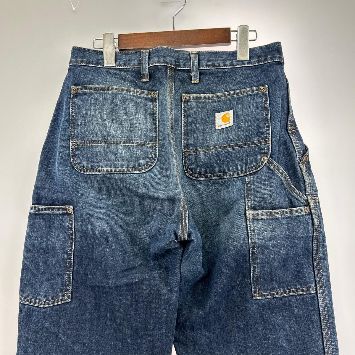 パンツ Carhartt メキシコ製 デニム ダブルニー (W30) ネイビー