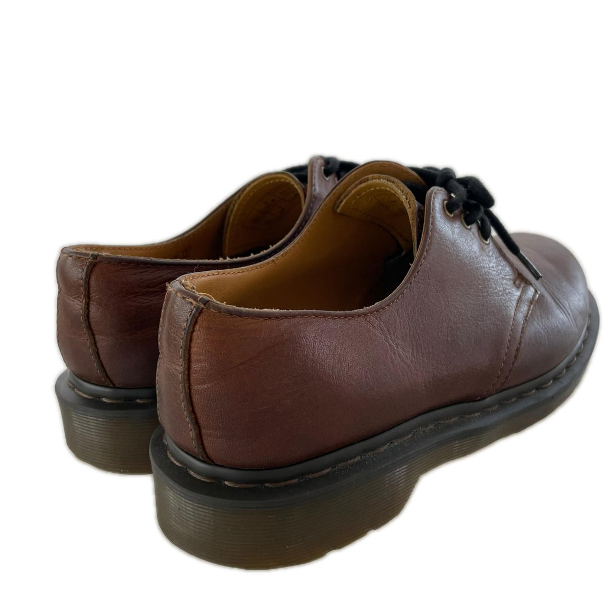 シューズ Dr.Martens 3ホール レザー 茶 AW004 (26) ブラウン