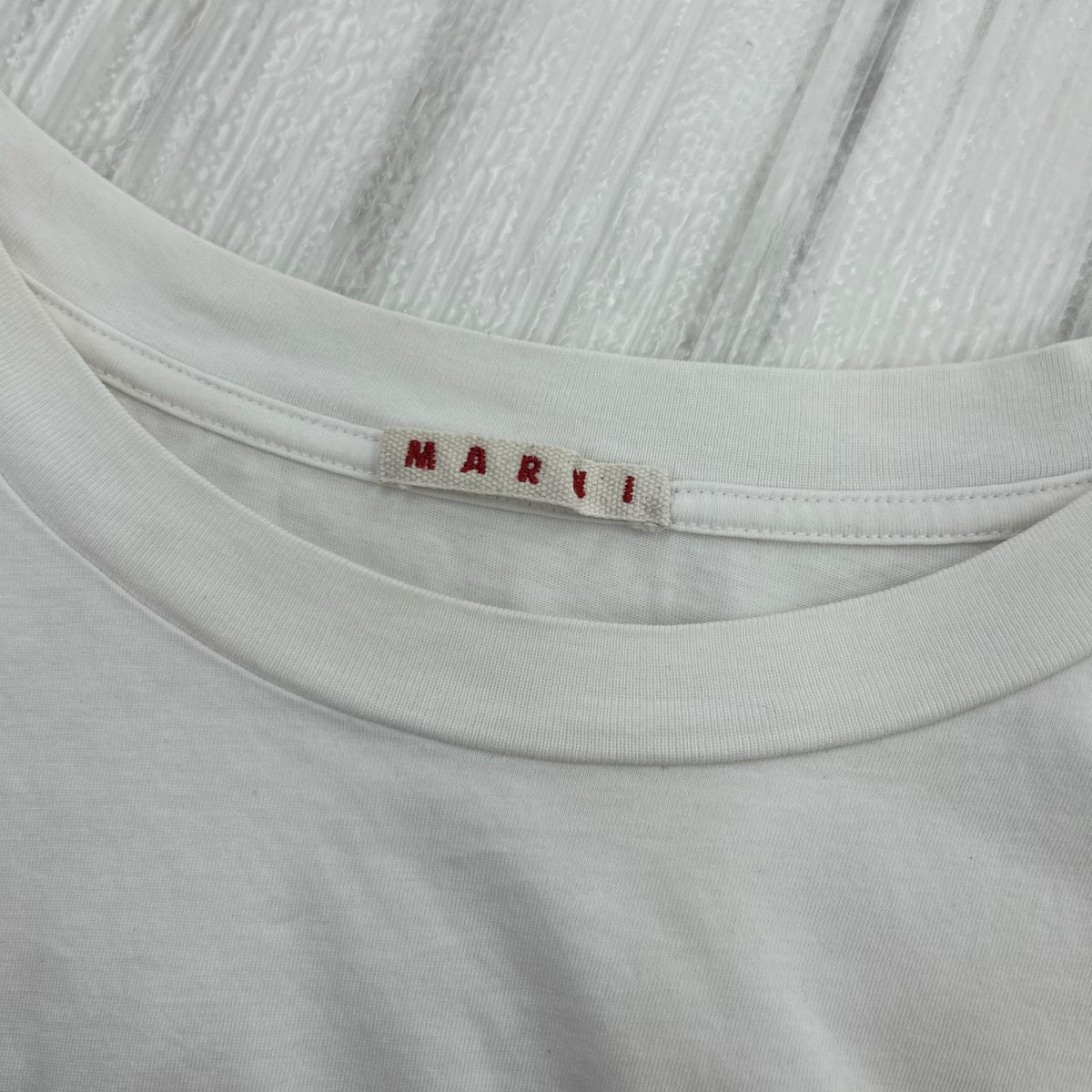 半袖Tシャツ MARNI 22SS ドリッピングロゴTシャツ 48 ホワイト 48 ホワイト