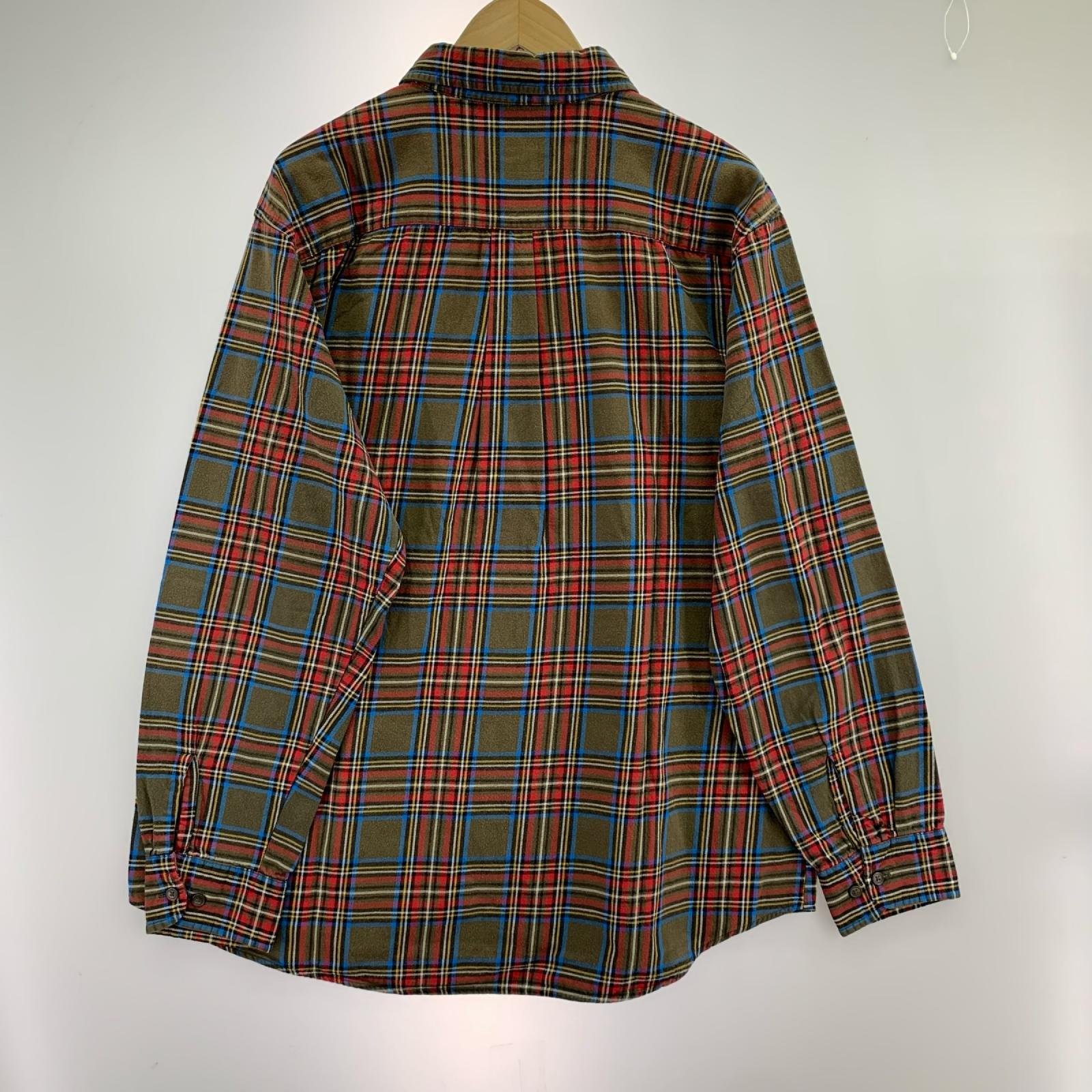 長袖シャツ ST JOHN'S BAY Check Flannel Shirt ブラウン