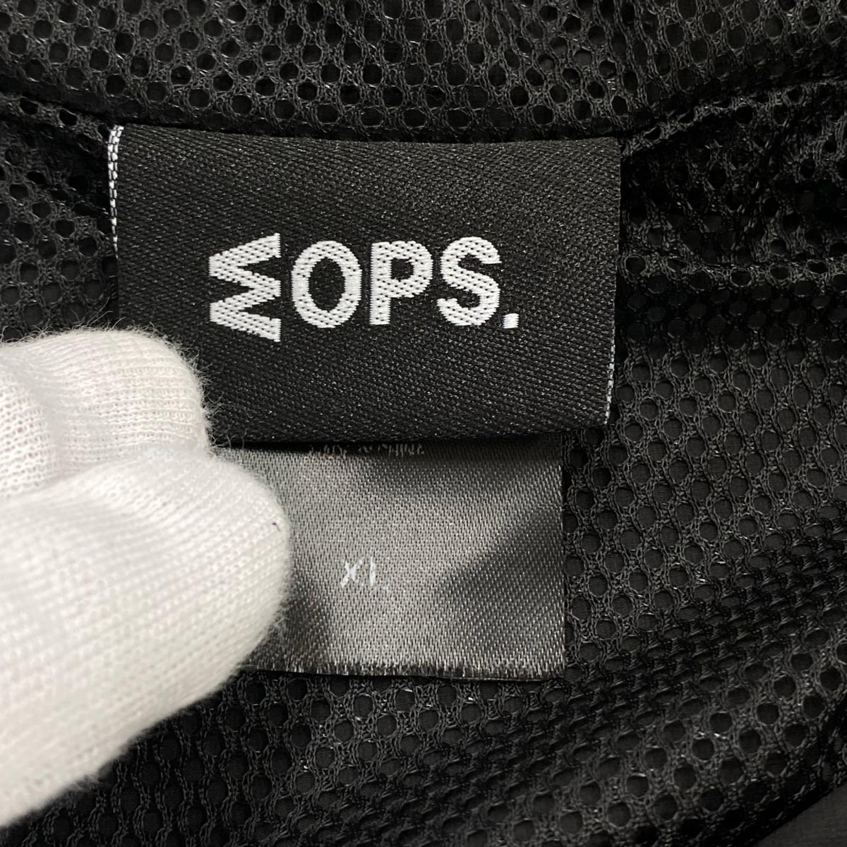 セットアップ MOPS NYLON ANORAK PARKA/PANTS 黒 ブラック