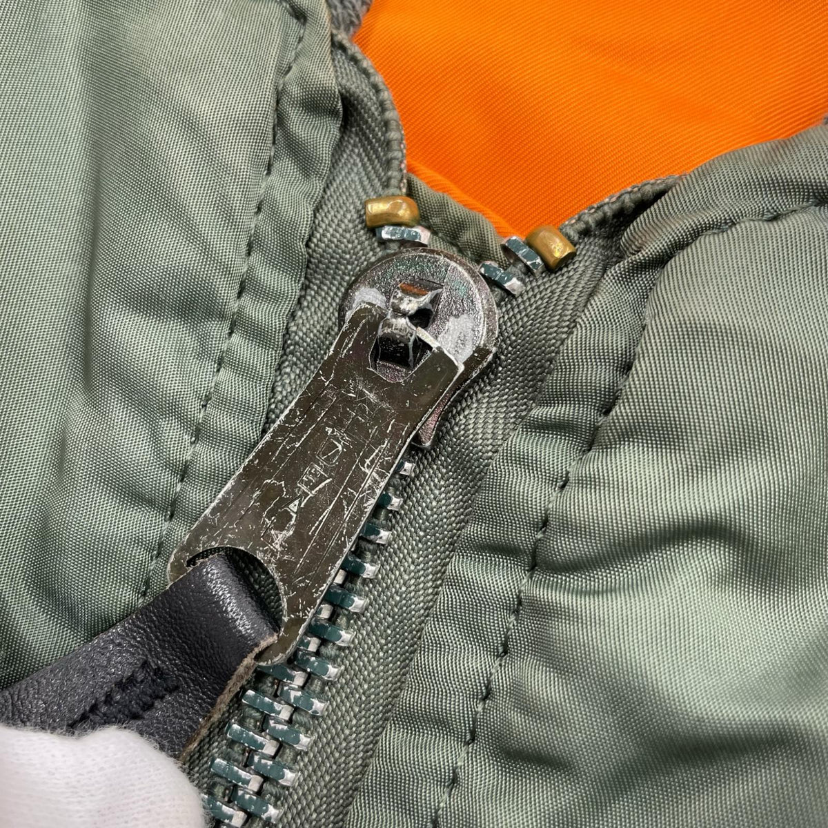 ジャケット 90s MA-1 (XL) カーキ