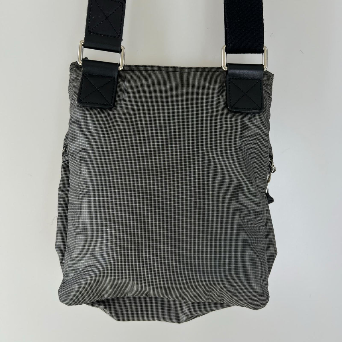ショルダーバッグ 方眼チェック ショルダーバッグ GRY グレー